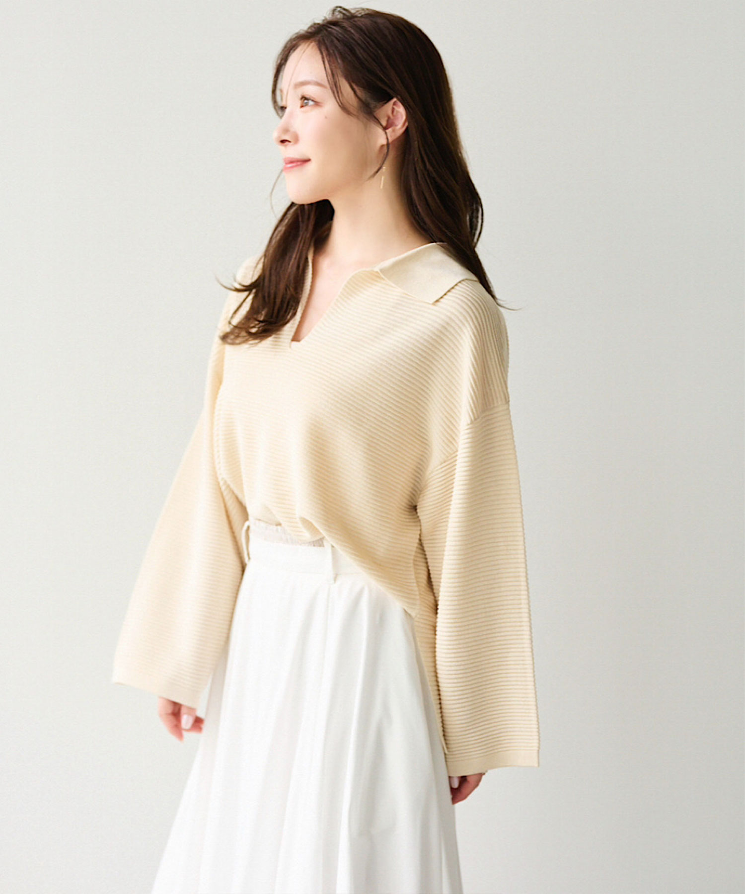 【新品・未使用】Aimeine エメイン 2wayバルーンベアブラウス　ホワイト Amazon.co.jp: Aimeine エメイン 2wayバルーンベアブラウス