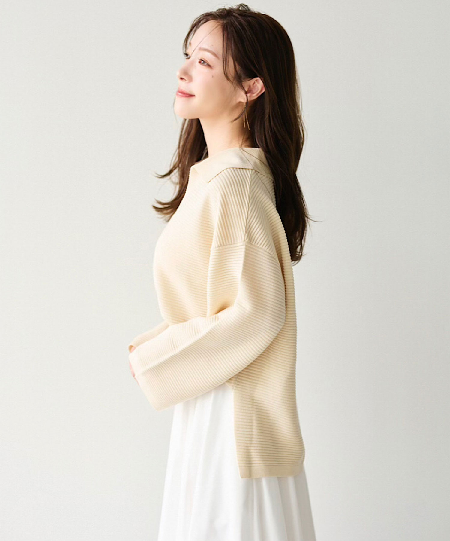 タック編みポロニット｜PETAL ONLINE（ペタルオンライン）