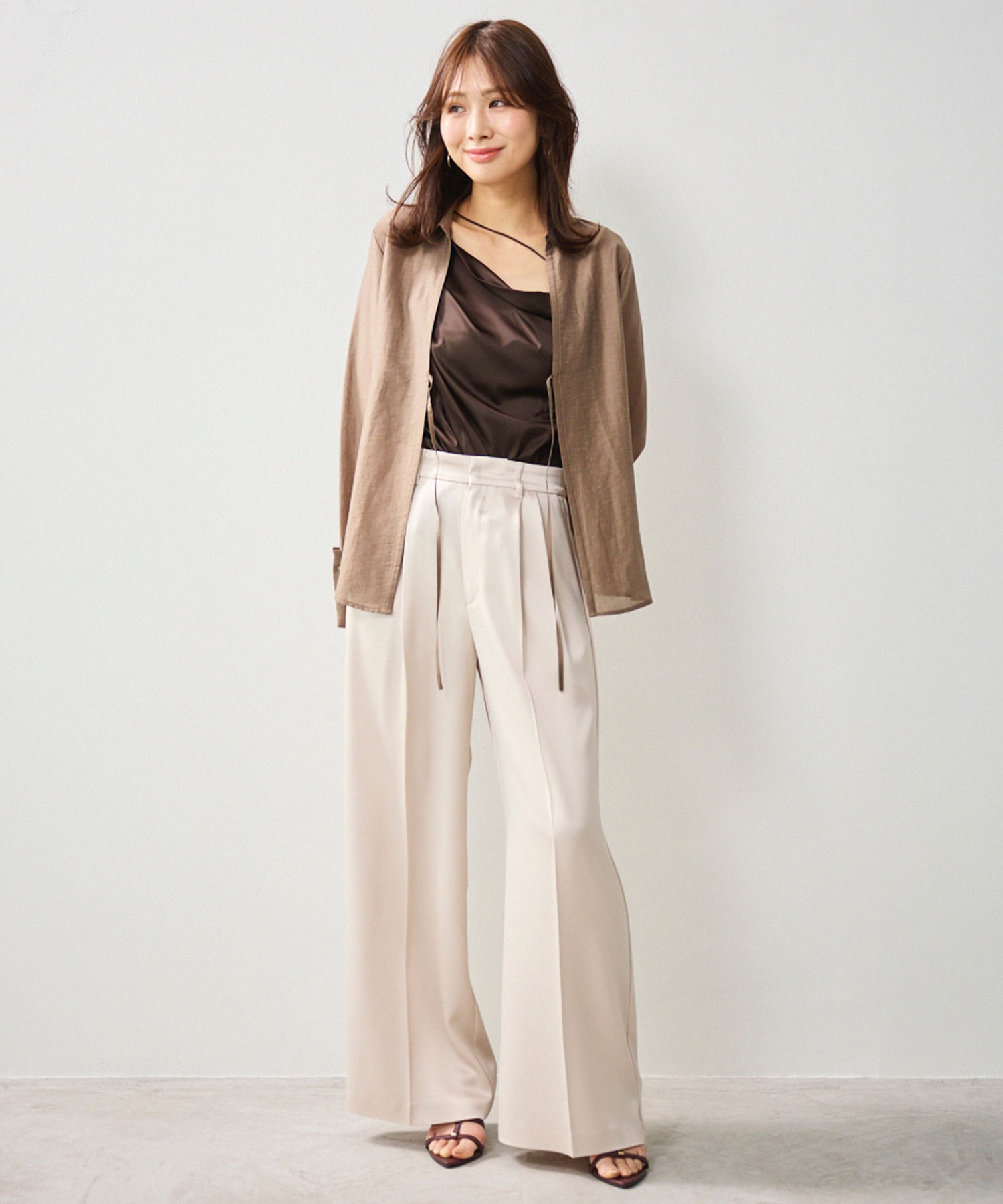 シアーリネンワイドスリーブシャツ｜PETAL ONLINE（ペタルオンライン）