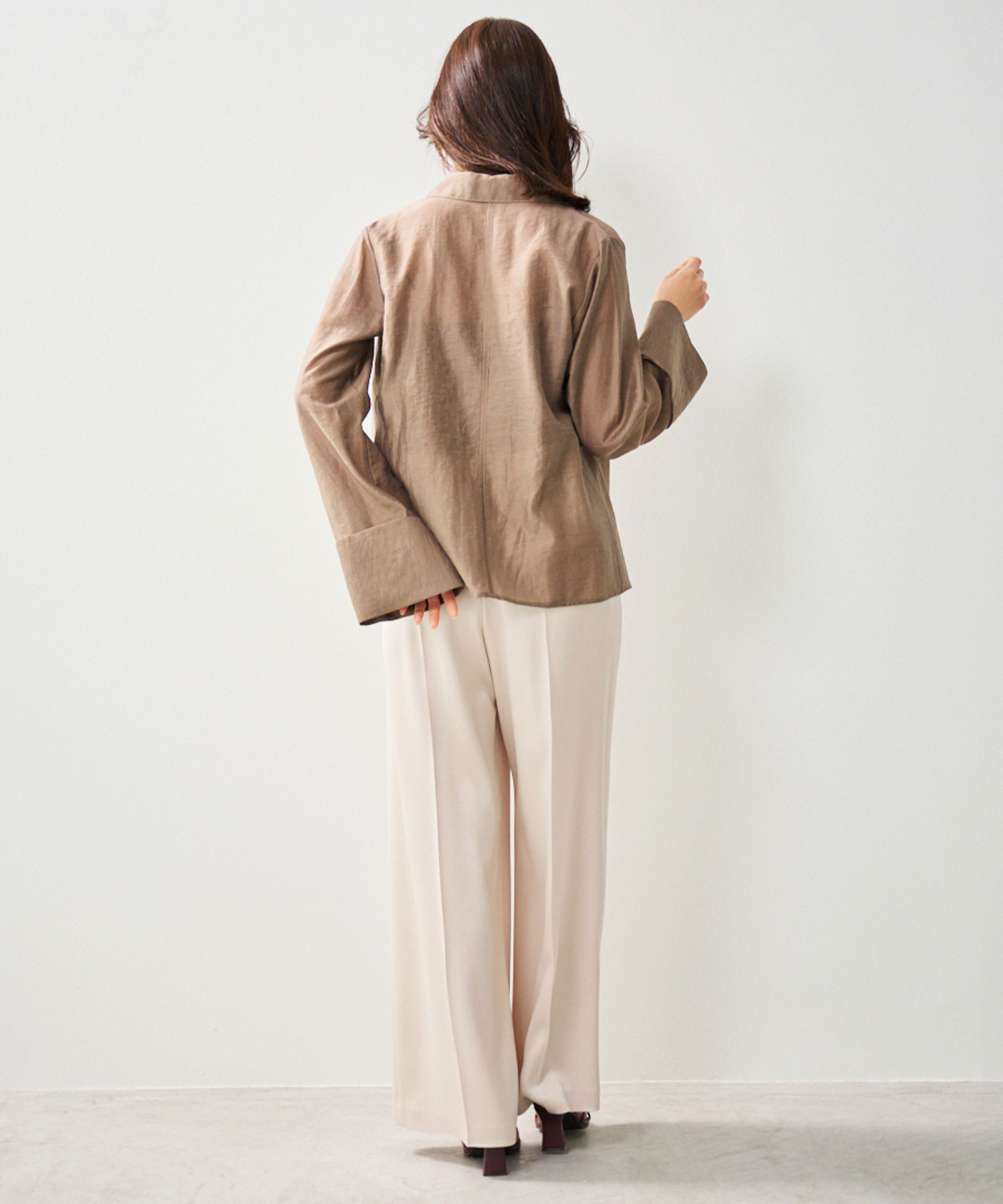 シアーリネンワイドスリーブシャツ｜PETAL ONLINE（ペタル