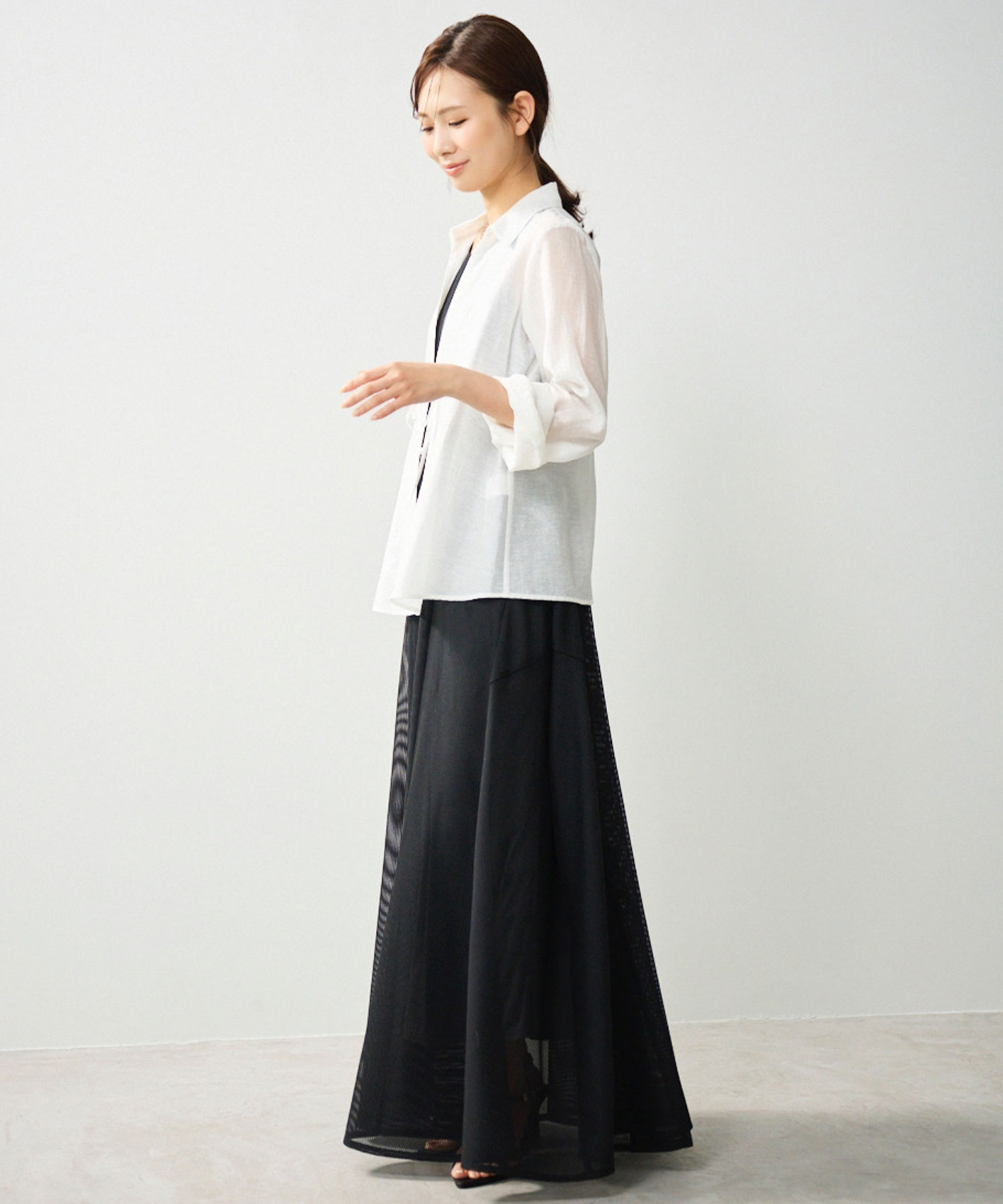 シアーリネンワイドスリーブシャツ｜PETAL ONLINE（ペタル