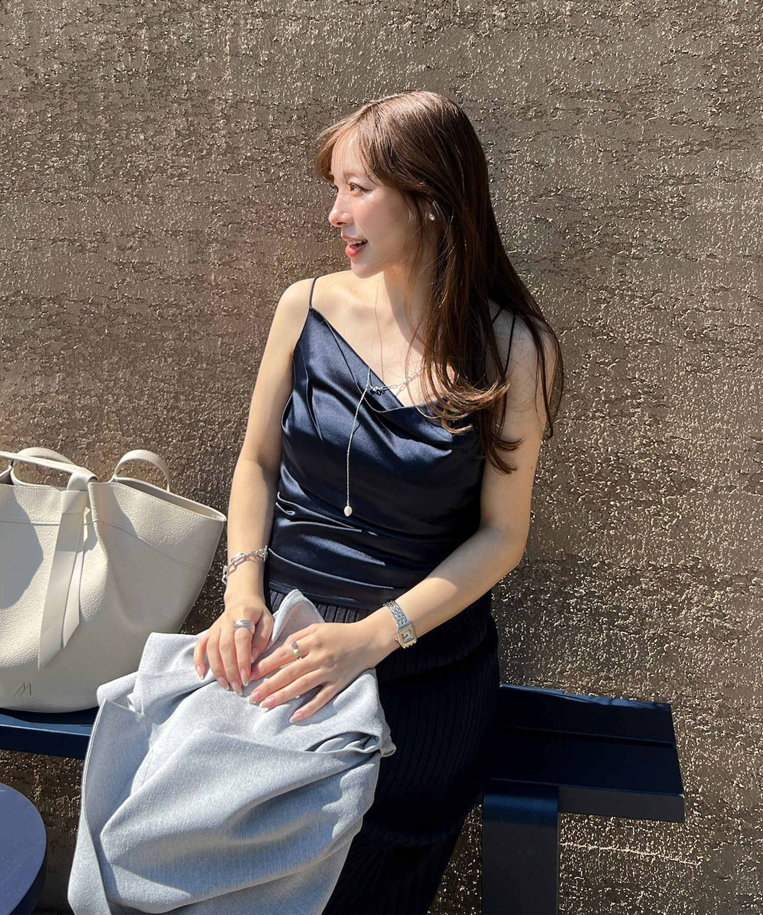 カップインドレープサテンキャミソール｜PETAL ONLINE（ペタル