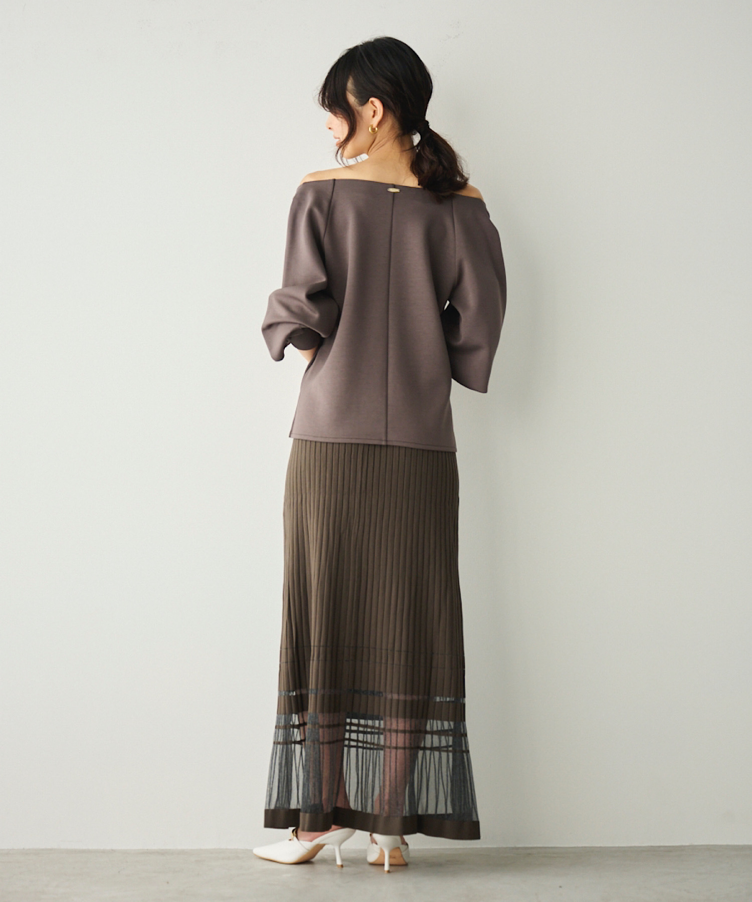 ニット セーター sheer double line knit / シアーダブルラインニット レディース シアーラインニットセット｜PETAL ONLINE（ペタルオンライン）