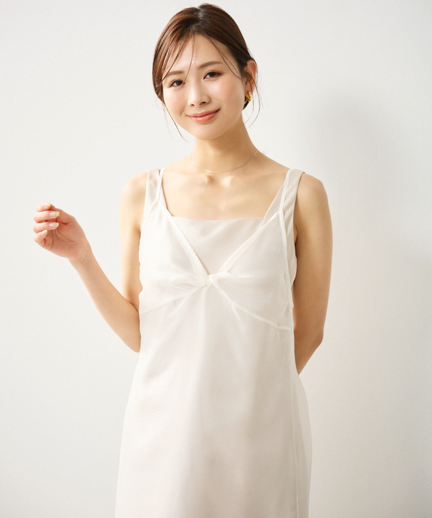 エメイン ツイストシアーワンピ×サテンワンピースセット ツイストシアーワンピ×サテンワンピースセット｜PETAL ONLINE