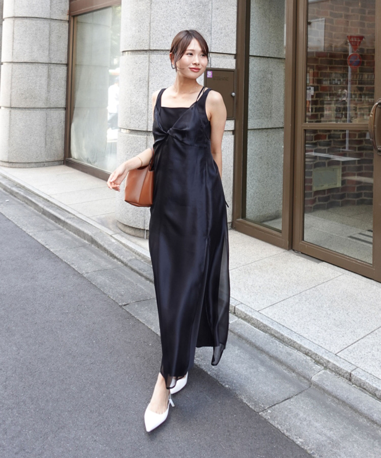 ツイストシアーワンピ×サテンワンピースセット｜PETAL ONLINE（ペタル