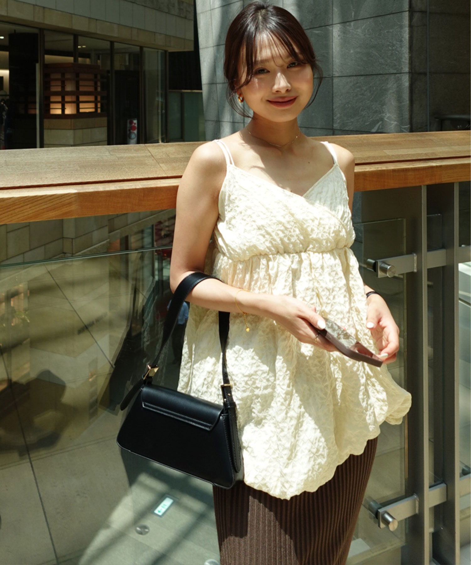 2WAYバルーンブラウス×サテンパンツSET｜PETAL ONLINE（ペタルオンライン）