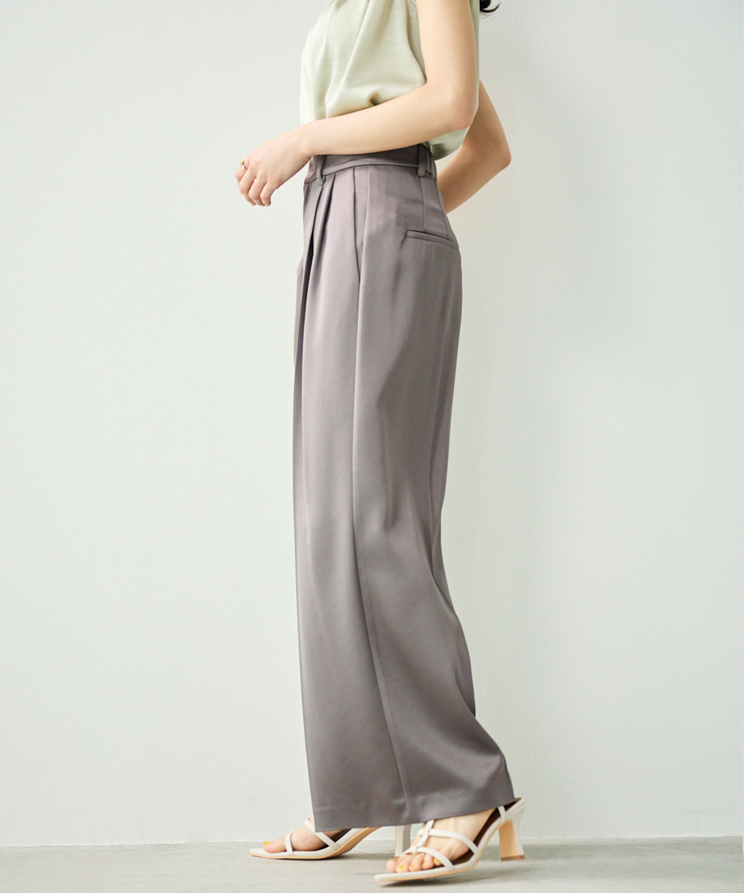 サテンワイドパンツ｜PETAL ONLINE（ペタルオンライン）