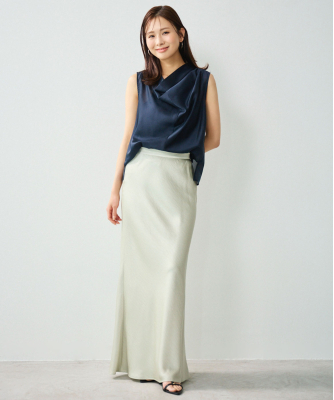 ドレープネックカフススリーブトップス｜PETAL ONLINE（ペタルオンライン）