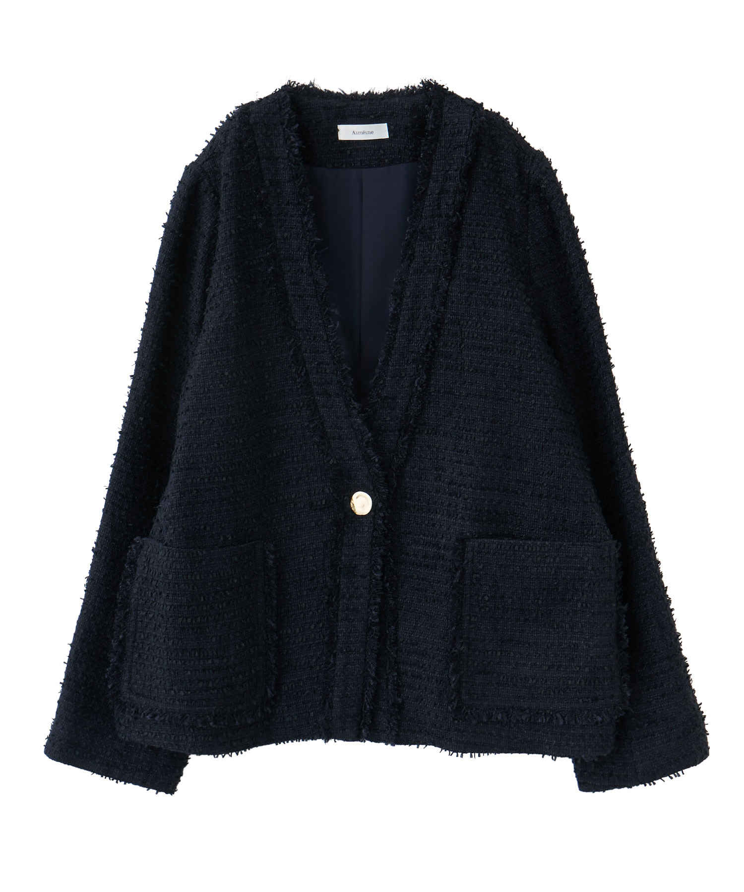 ノーカラーツイードジャケット｜PETAL ONLINE（ペタルオンライン）