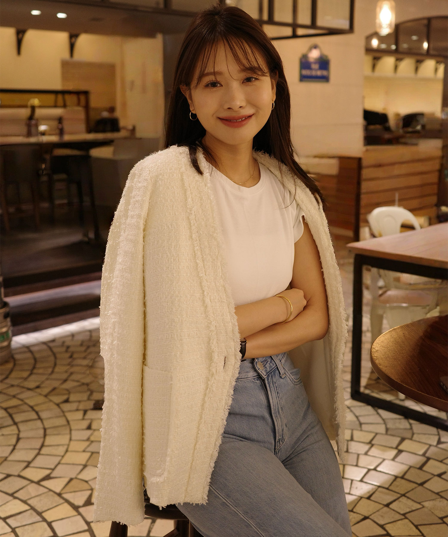 ノーカラーツイードジャケット｜PETAL ONLINE（ペタルオンライン）