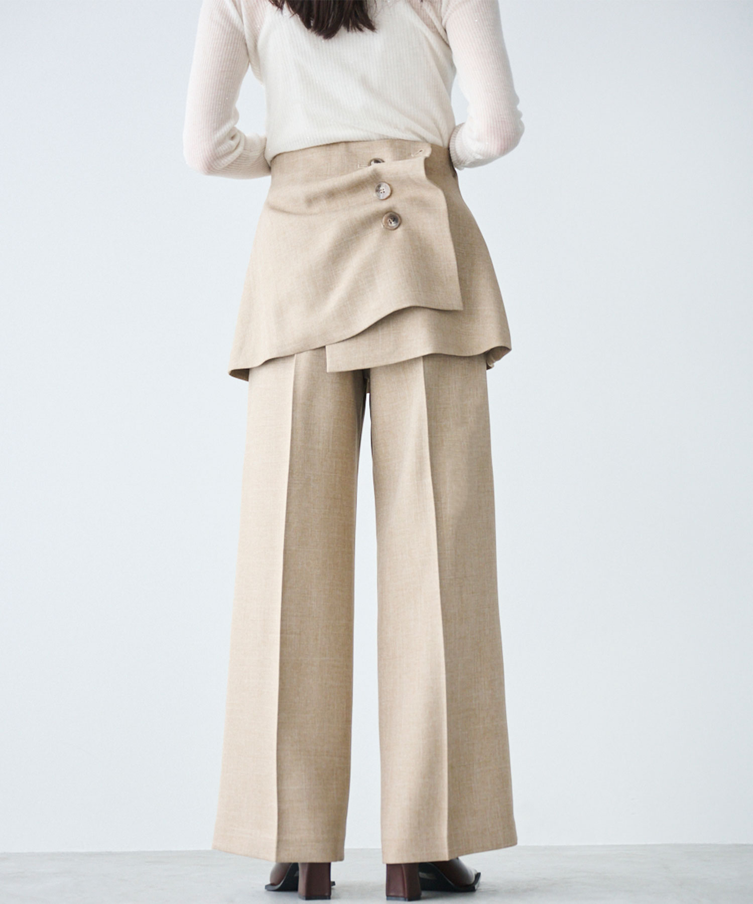 タックビスチェベルト×セミワイドパンツ｜PETAL ONLINE（ペタル