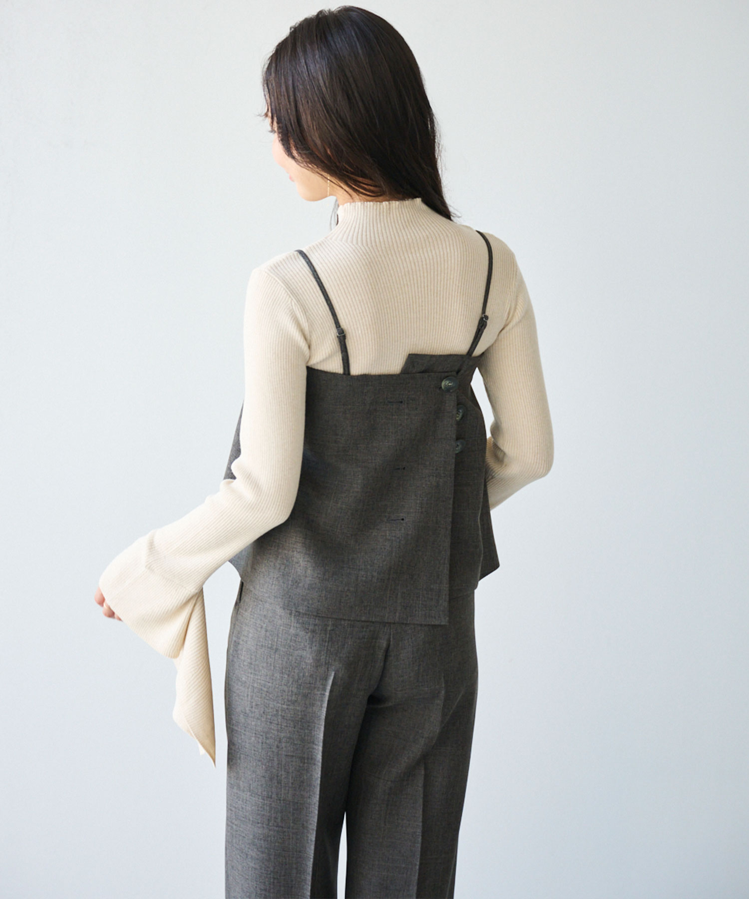 タックビスチェベルト×セミワイドパンツ｜PETAL ONLINE（ペタル