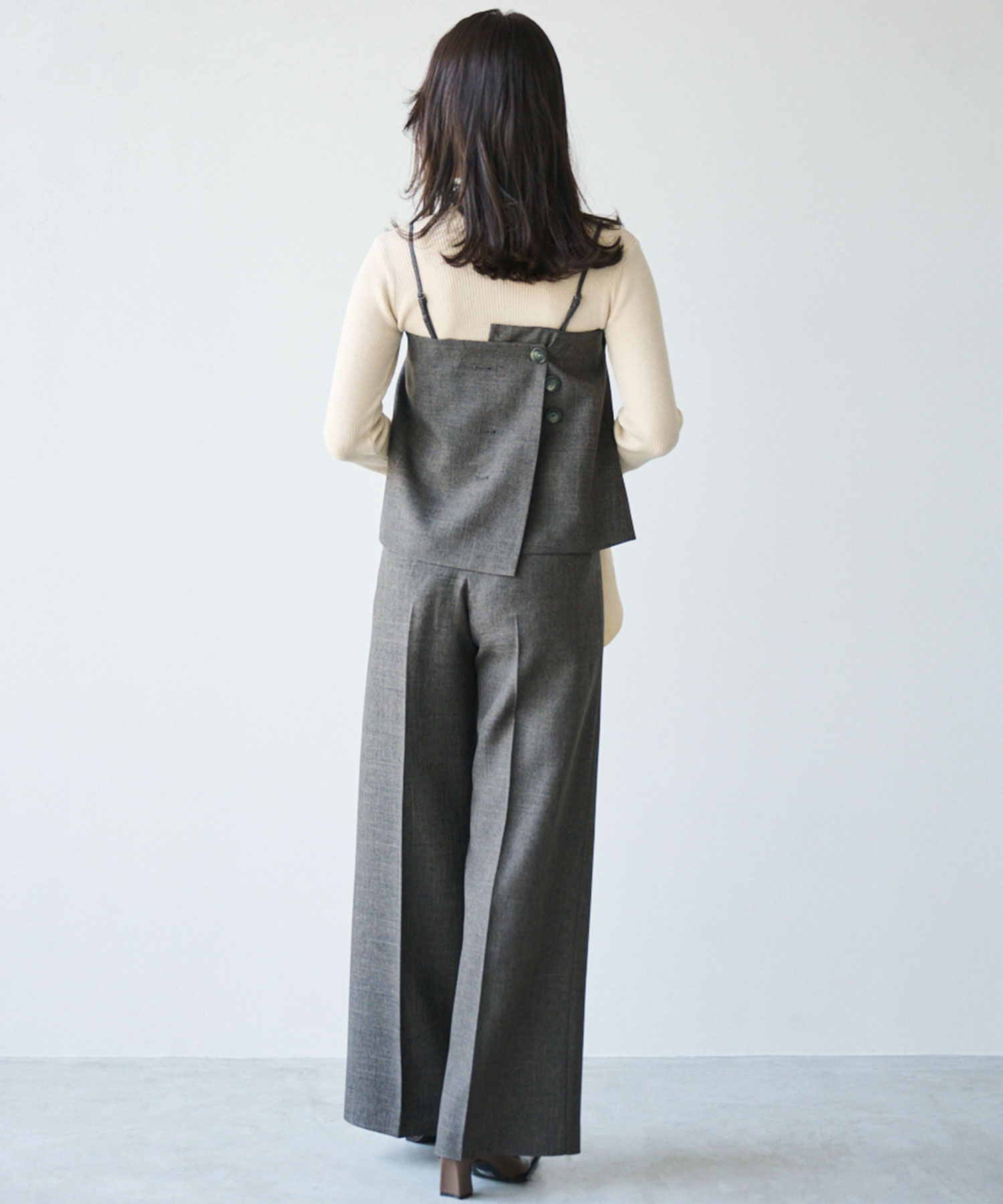 ドルチェ様 タックビスチェベルト×セミワイドパンツ｜PETAL ONLINE（ペタル