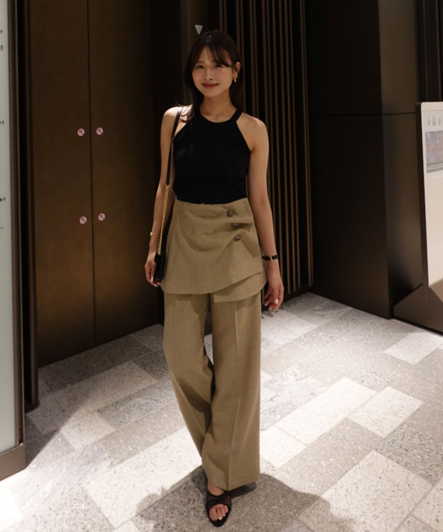 タックビスチェベルト×セミワイドパンツ｜PETAL ONLINE（ペタル