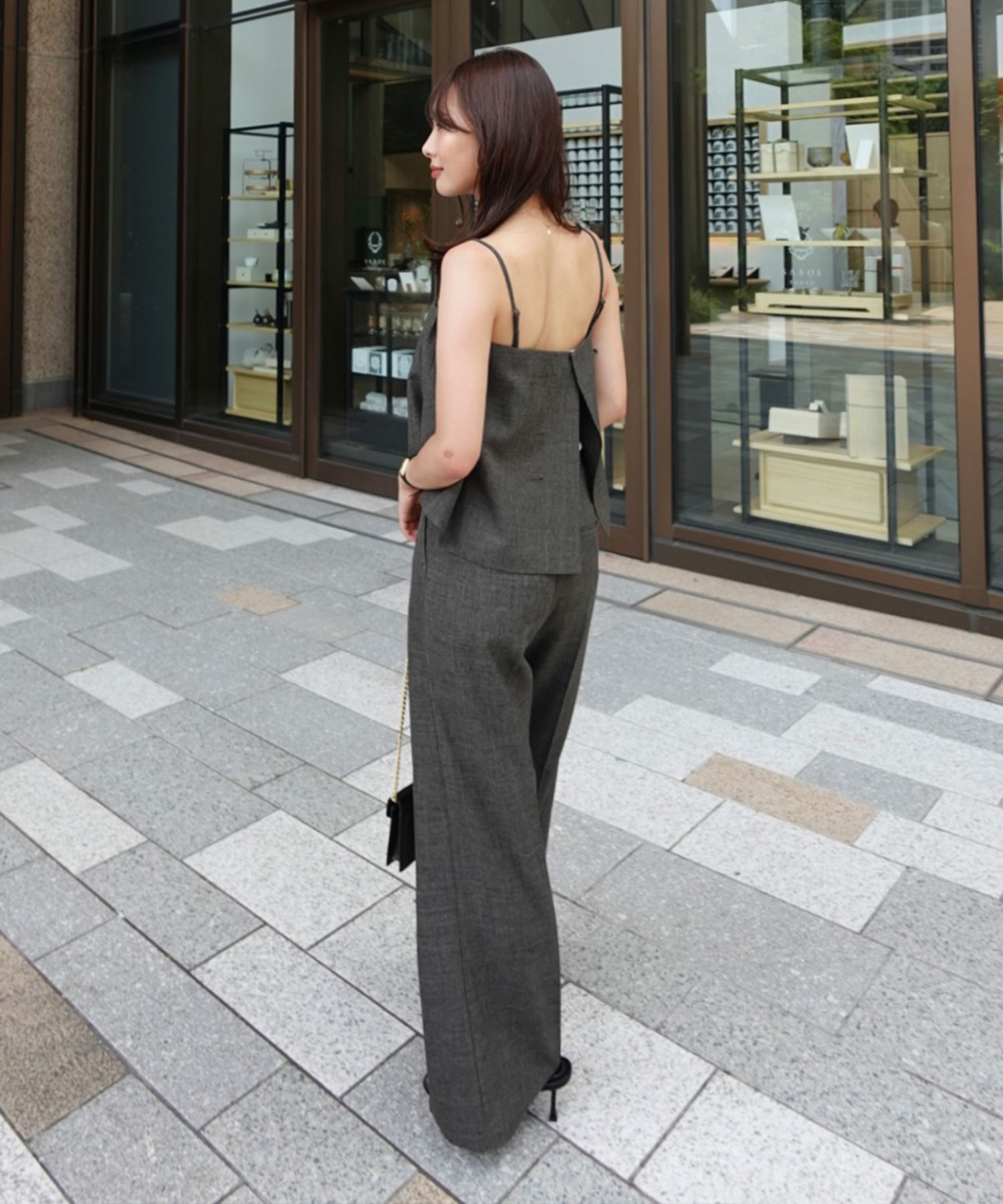 タックビスチェベルト×セミワイドパンツ｜PETAL ONLINE（ペタル