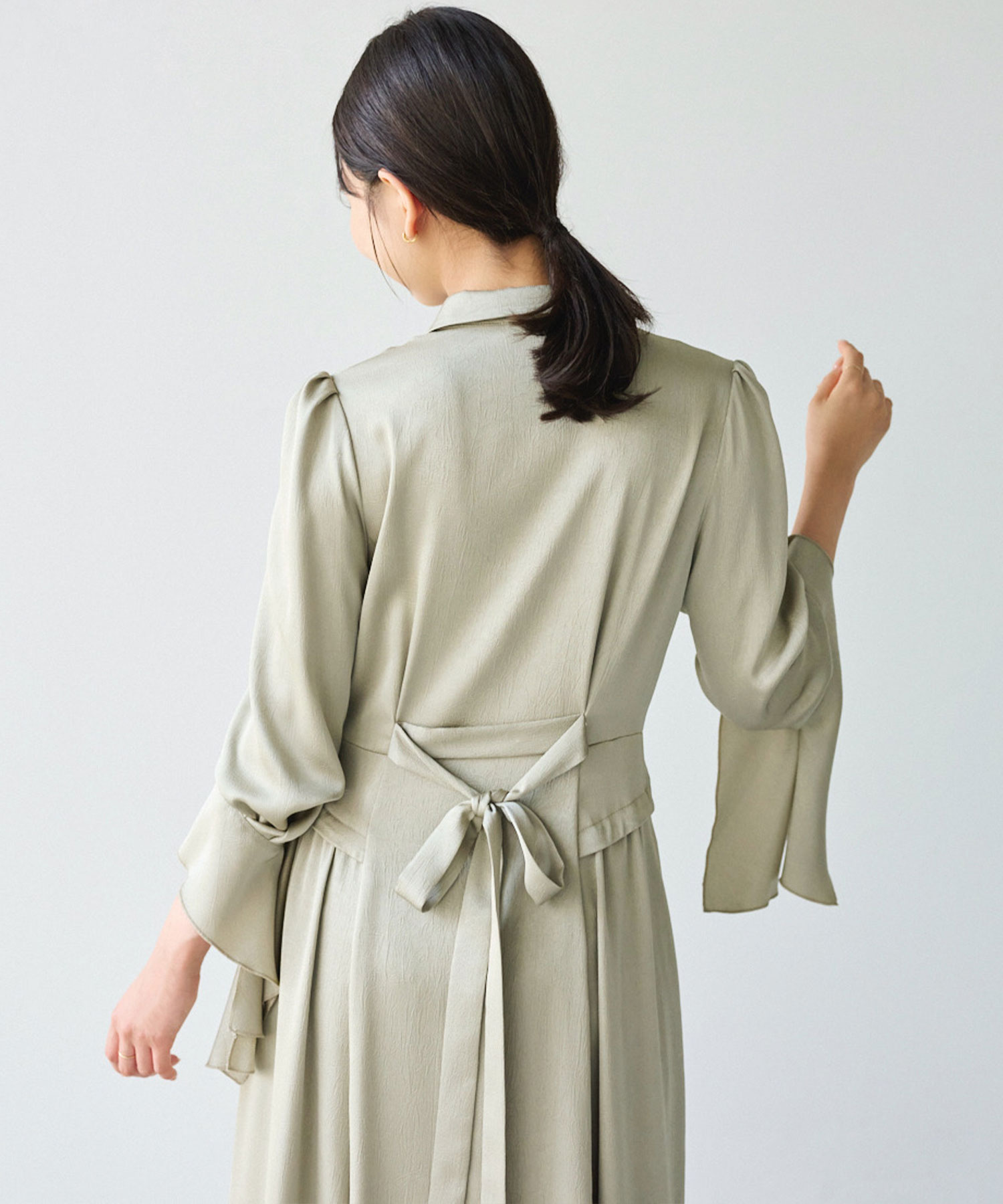 カフスデザインアシンメトリーワンピース｜PETAL ONLINE（ペタル