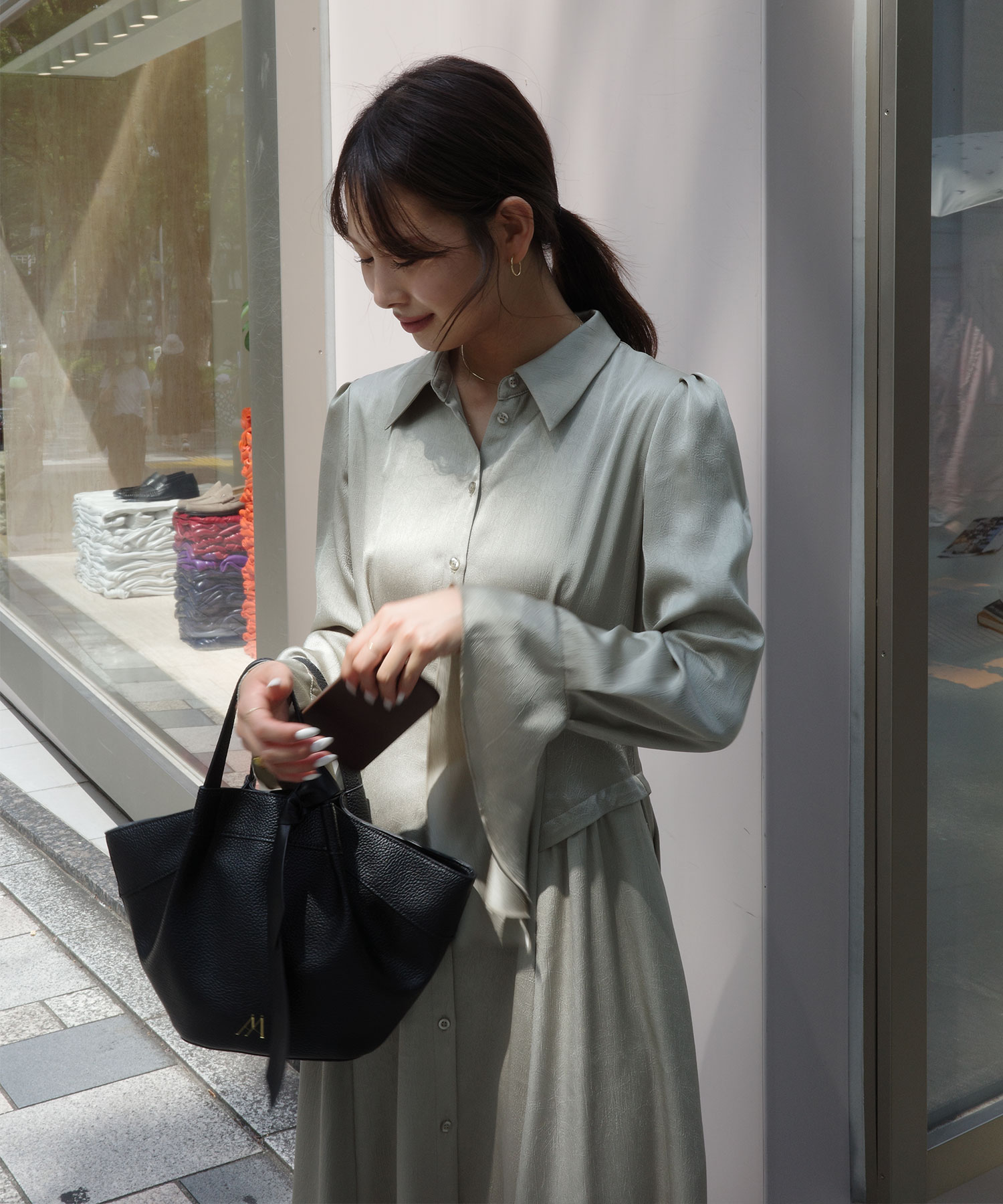 カフスデザインアシンメトリーワンピース｜PETAL ONLINE（ペタル