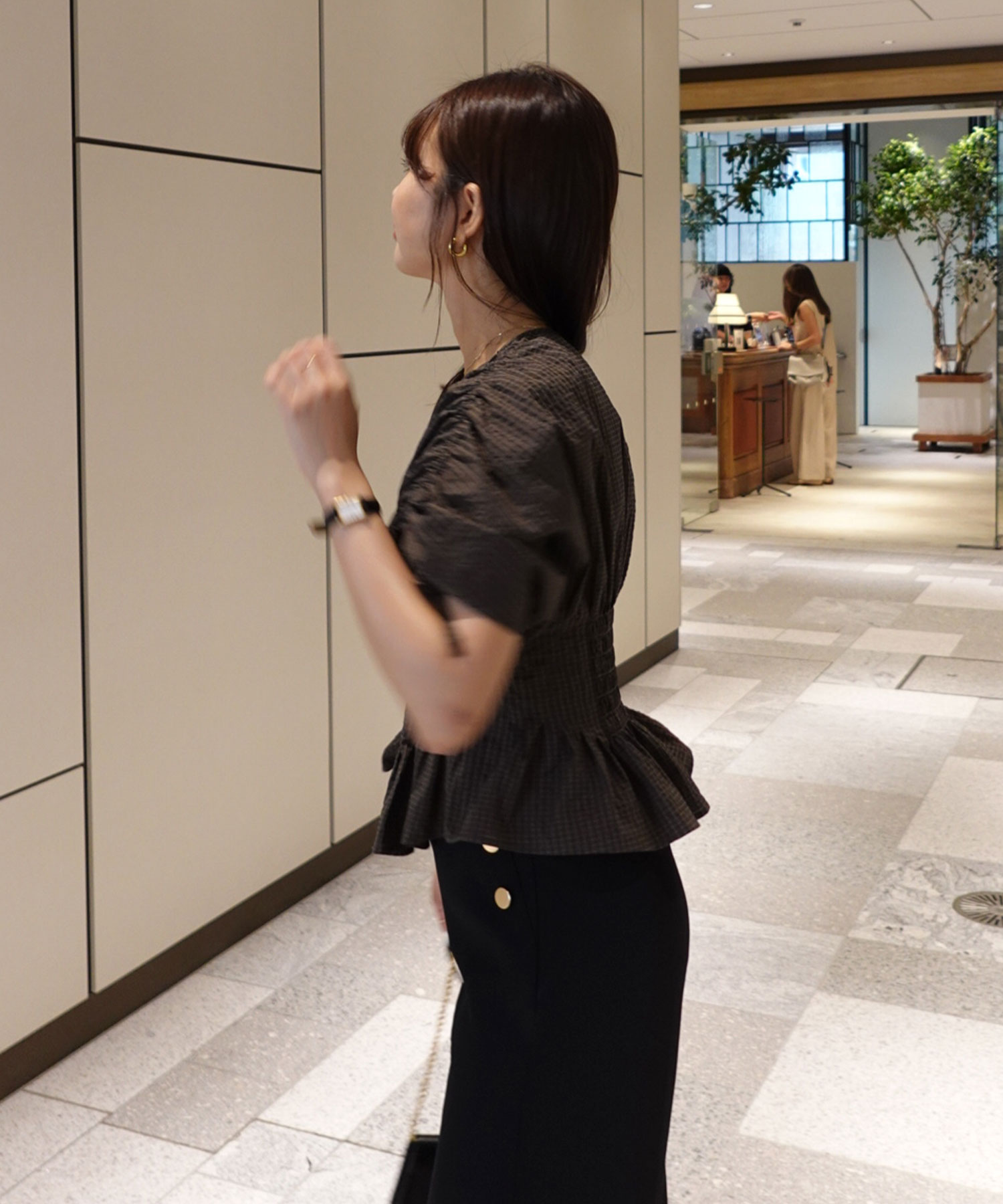 Aimeine エメイン ウエストタックブラウス　トップス ウエストタックブラウス｜PETAL ONLINE（ペタルオンライン）