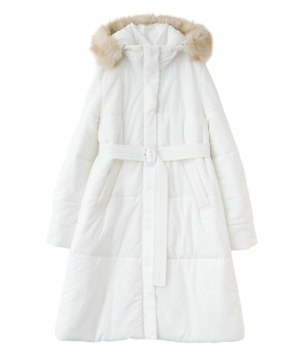 Aラインライトサーモロングコート