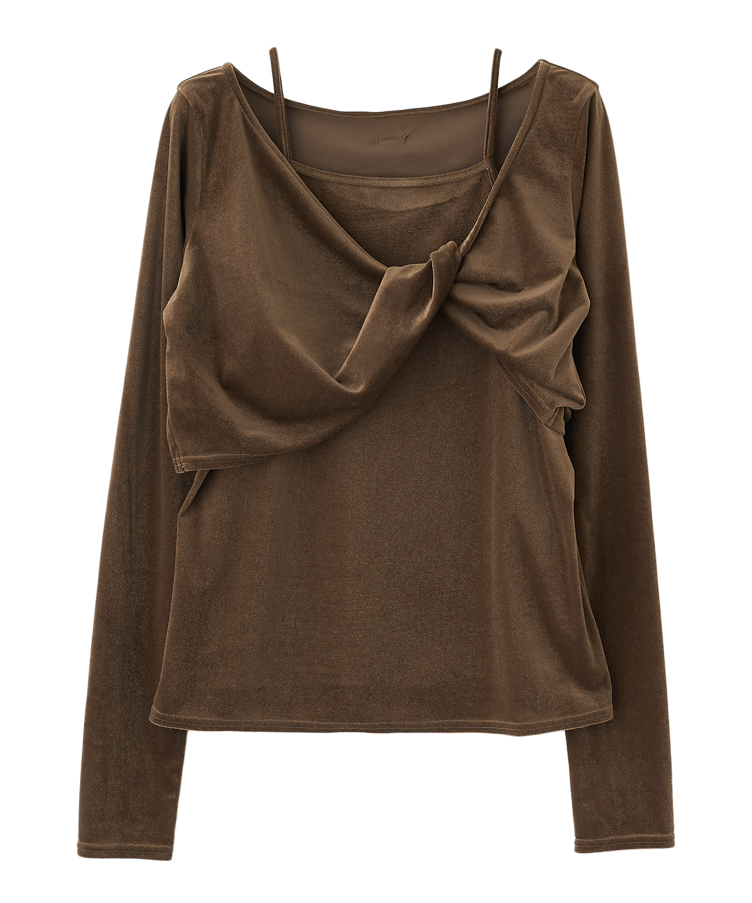 シアーベロアレイヤードトップス｜PETAL ONLINE（ペタルオンライン）