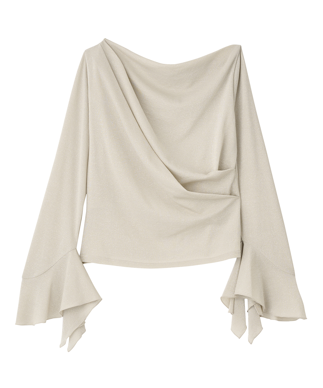 ドレープネックカフススリーブトップス｜PETAL ONLINE（ペタルオンライン）