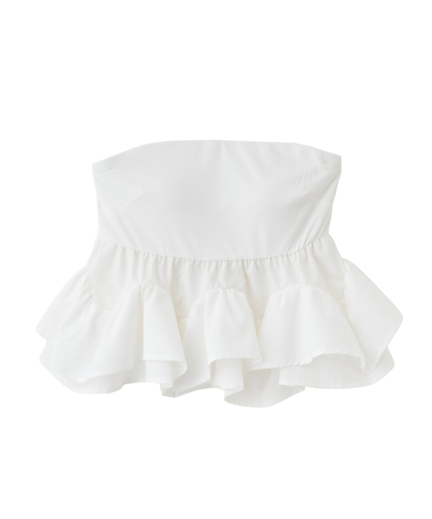 【限定価格】Aimeine ローゲージニット×フリルキャミレイヤードトップス ローゲージニット×フリルキャミレイヤードトップス｜PETAL