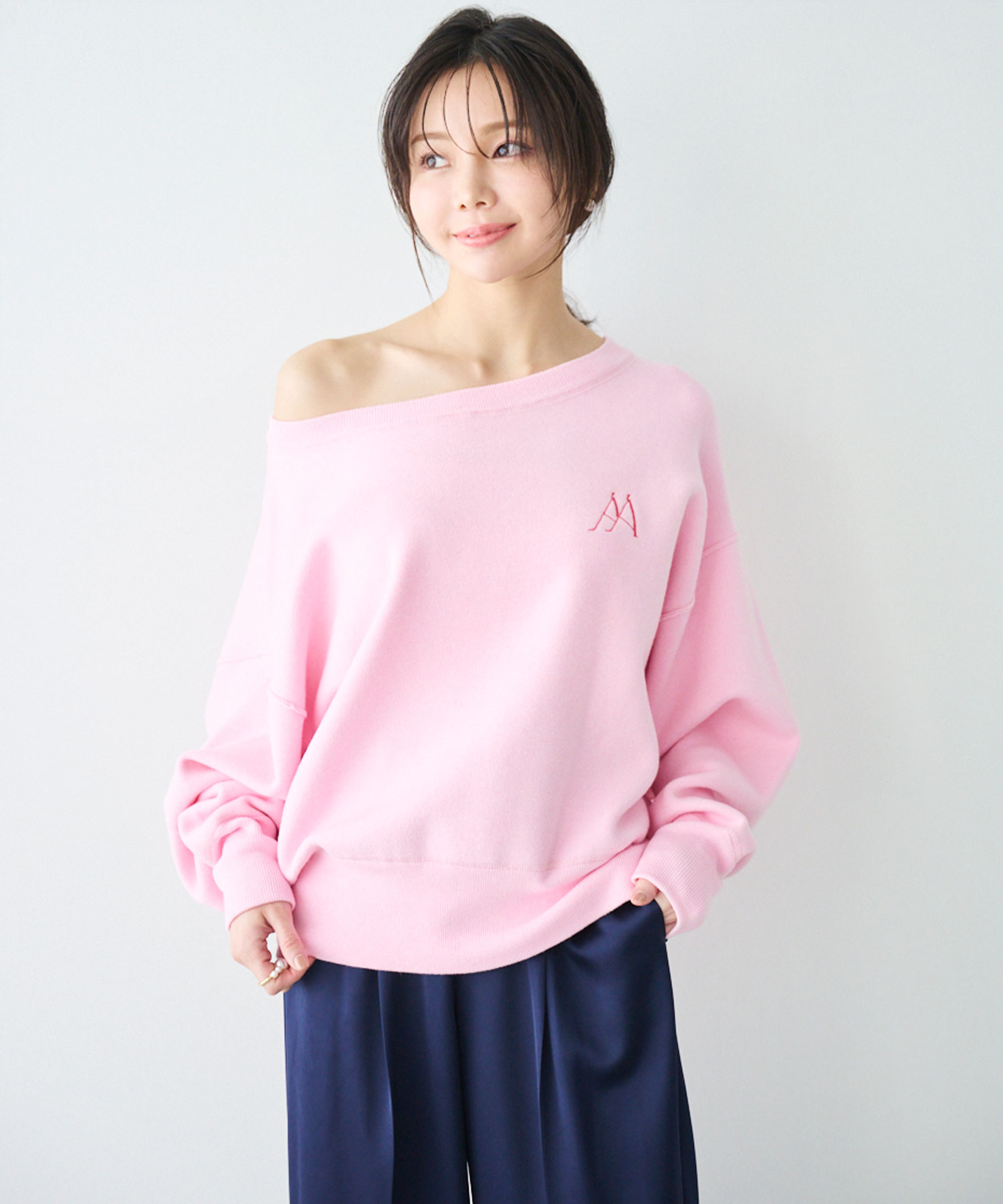 ロゴニットしスウェット エメイン ロゴニットスウェット|PETAL ONLINE(ペタルオンライン)