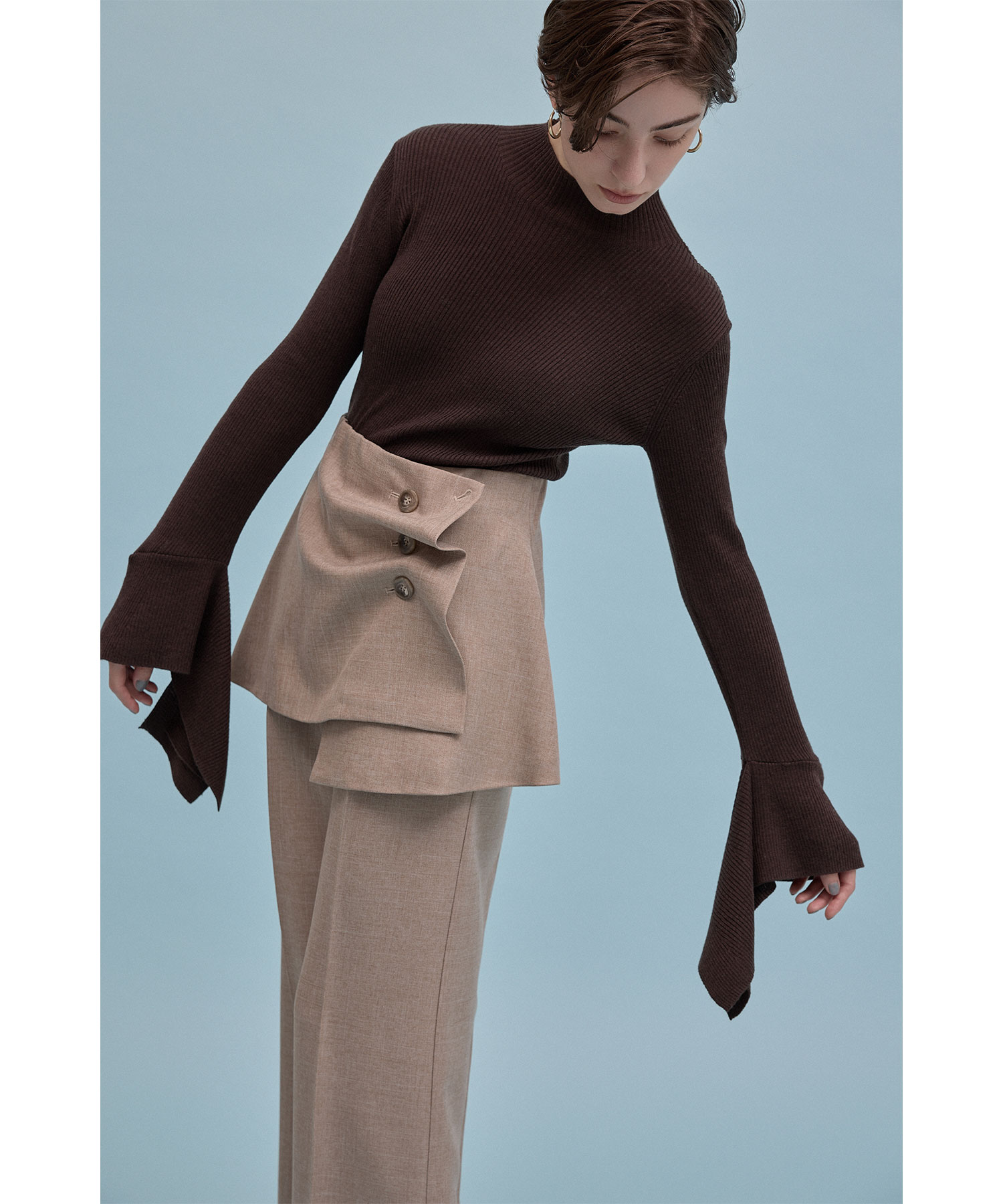 【美品】Aimeine エメイン　バックスリットベルトジャケット Aimeine バックスリットベルトジャケット