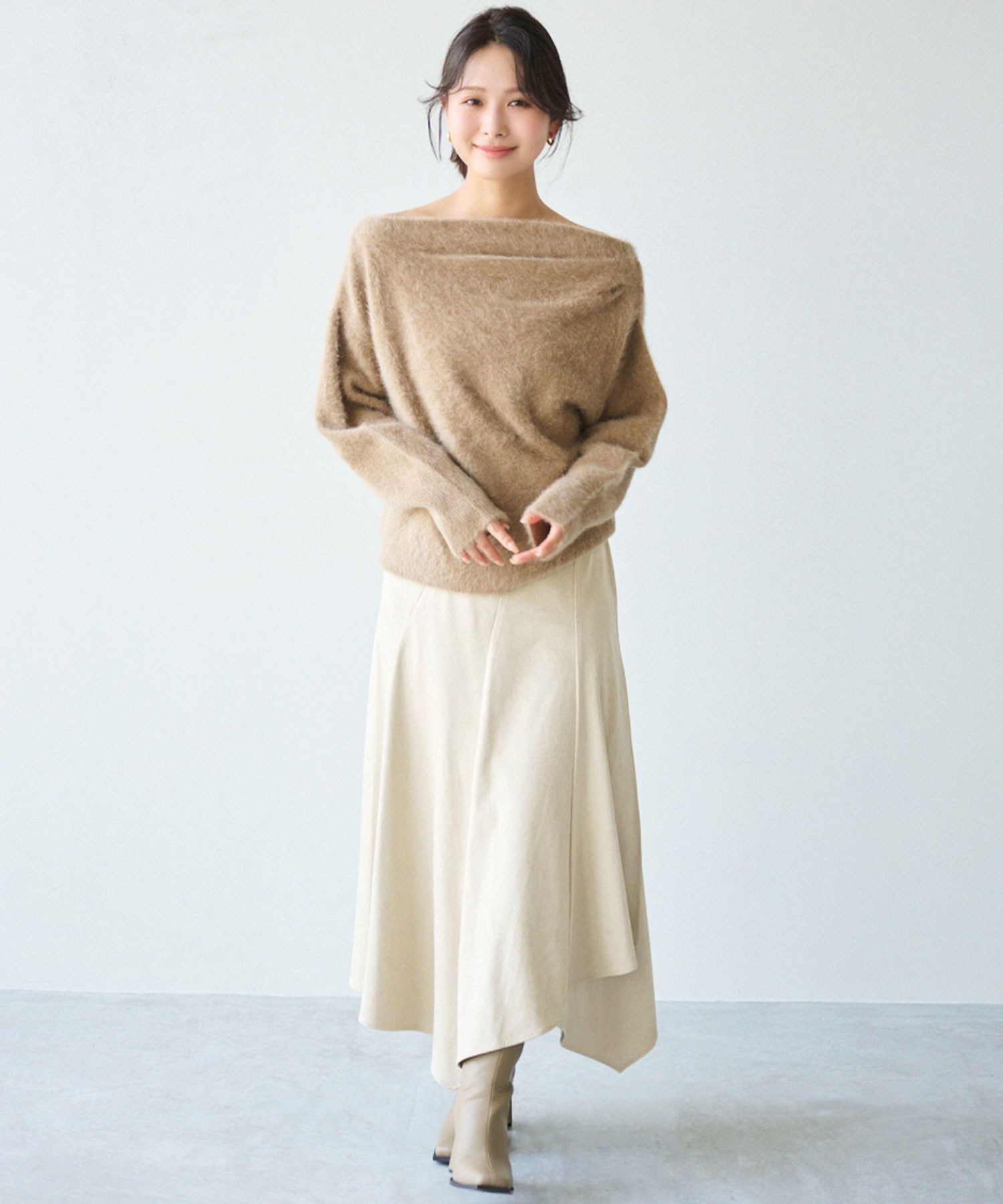 FOXニットドレーププルオーバー｜PETAL ONLINE（ペタルオンライン）