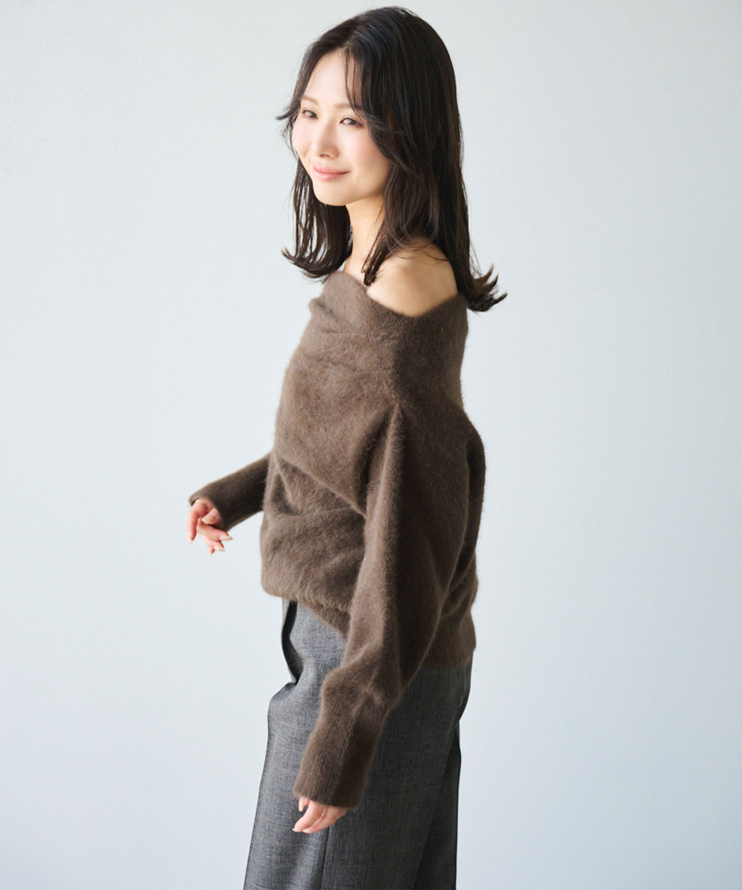 エメイン　FOXニットドレーププルオーバー FOXニットドレーププルオーバー｜PETAL ONLINE（ペタルオンライン）