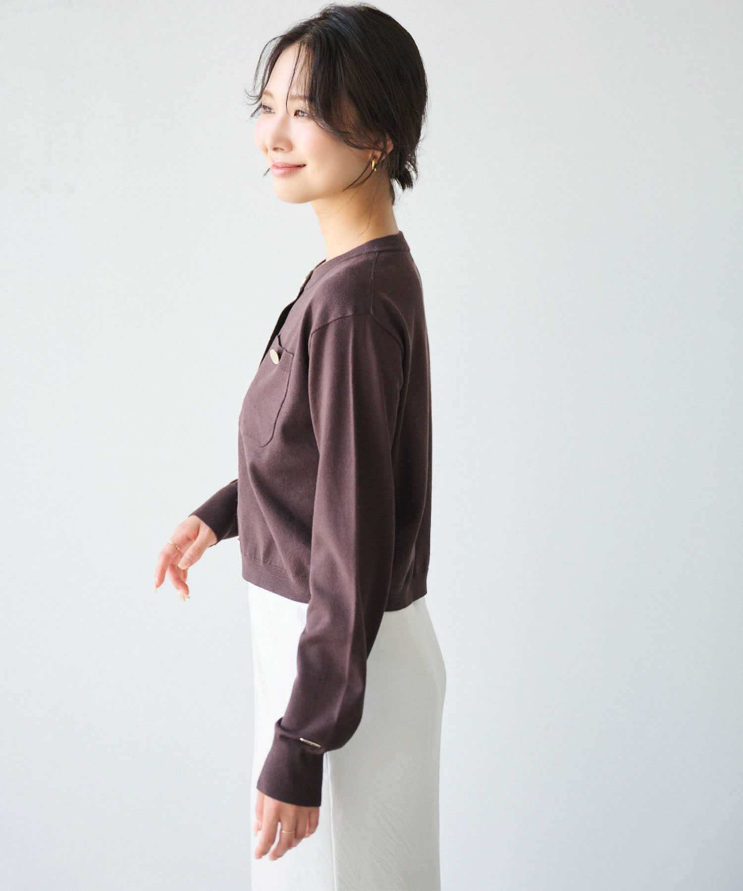 【新品】Aimeine　コンパクトニットカーディガン コンパクトニットカーディガン｜PETAL ONLINE（ペタルオンライン）