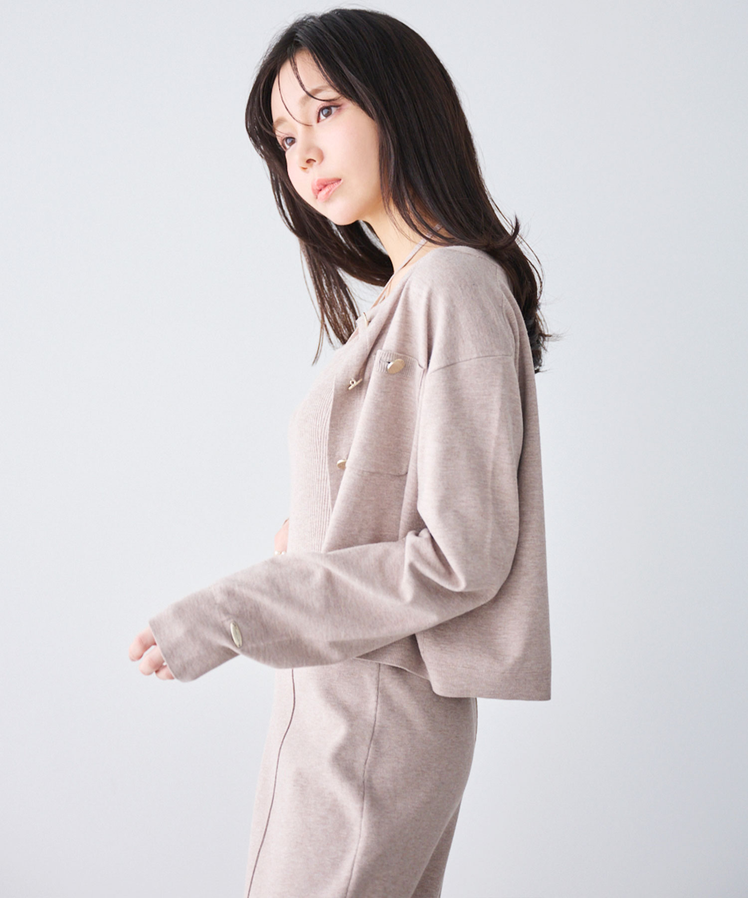 【新品】Aimeine　コンパクトニットカーディガン コンパクトニットカーディガン｜PETAL ONLINE（ペタルオンライン）