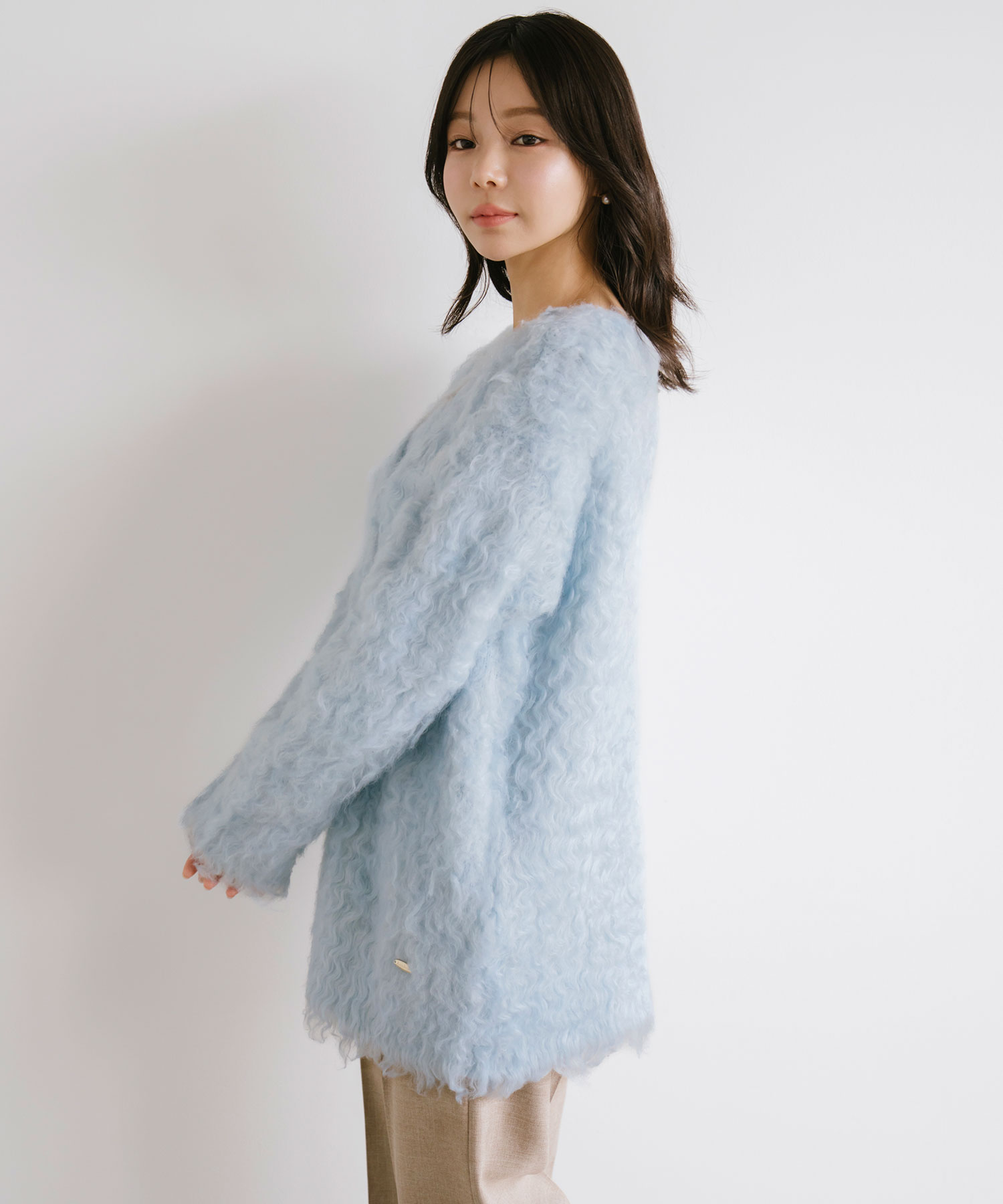 シャギーモヘヤカーディガン｜PETAL ONLINE（ペタルオンライン）