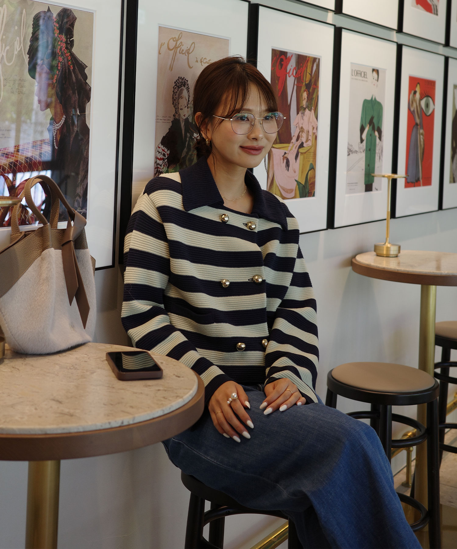 Wボタンニットジャケット｜PETAL ONLINE（ペタルオンライン）