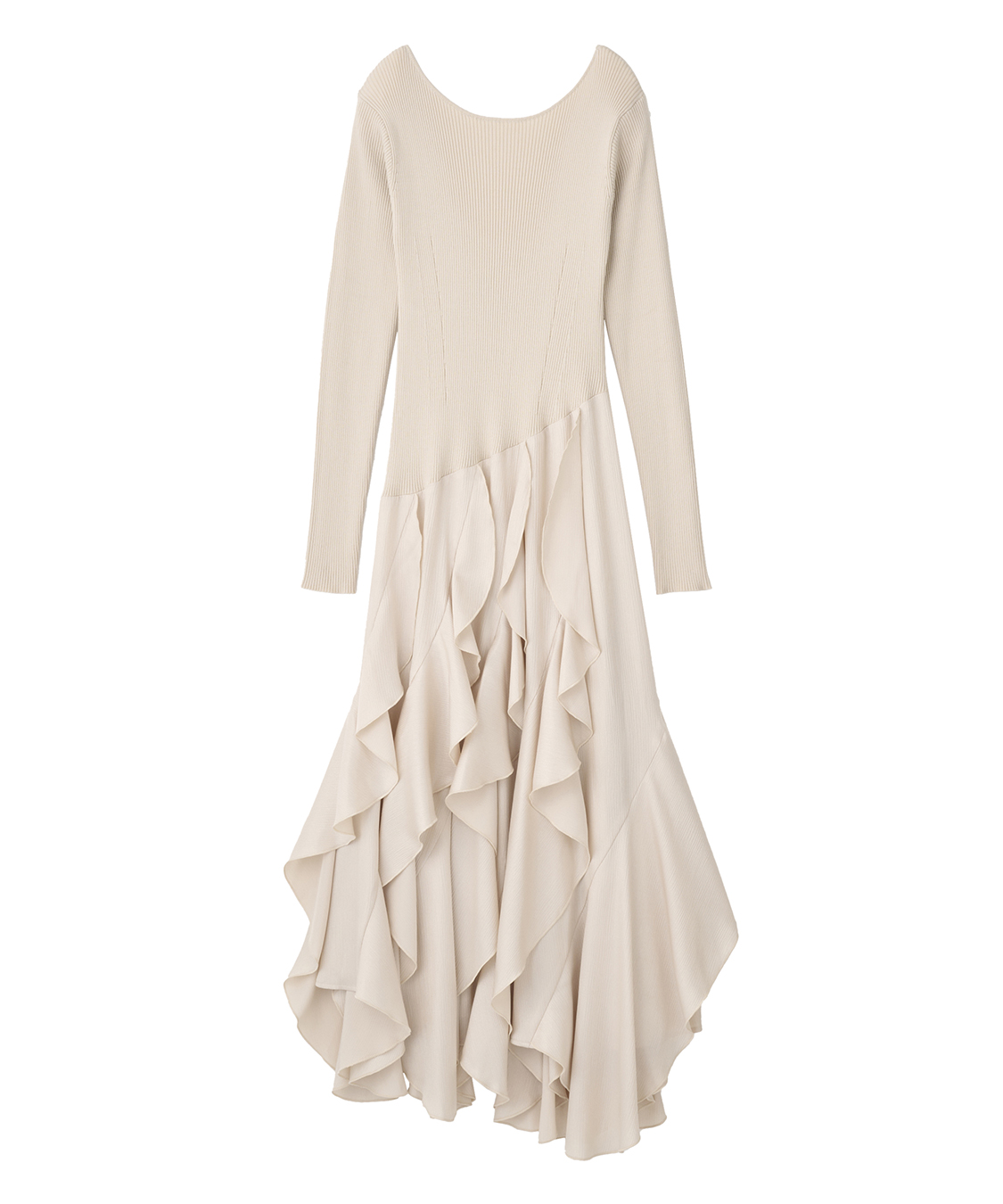 バックオープンフリルドッキングワンピース｜PETAL ONLINE（ペタル