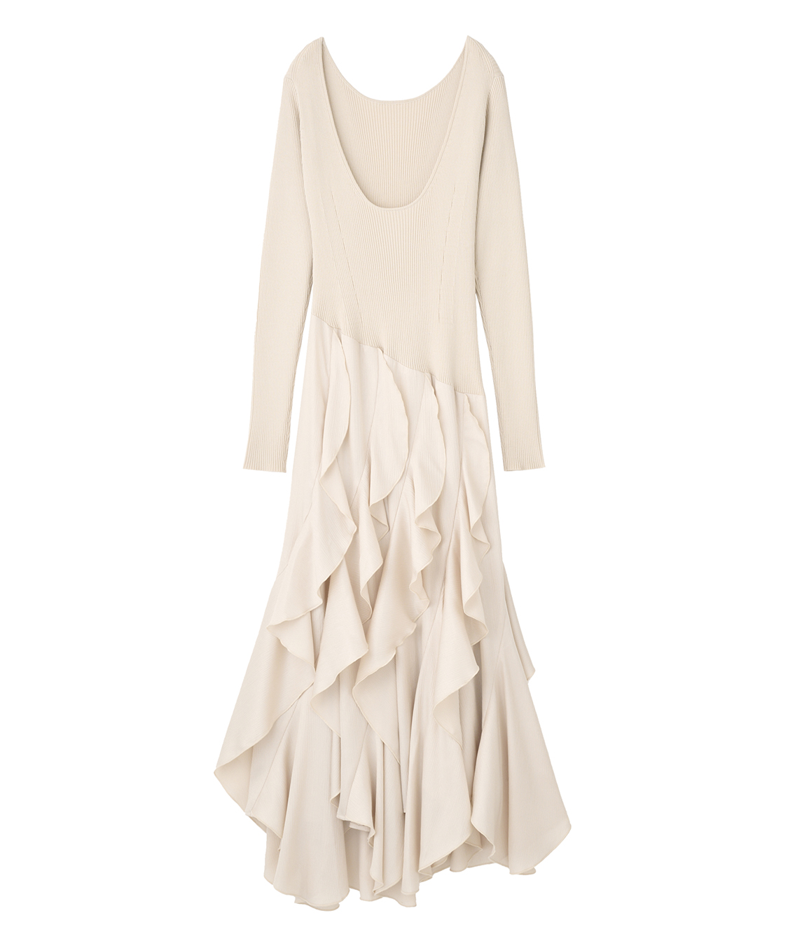 バックオープンフリルドッキングワンピース｜PETAL ONLINE（ペタル