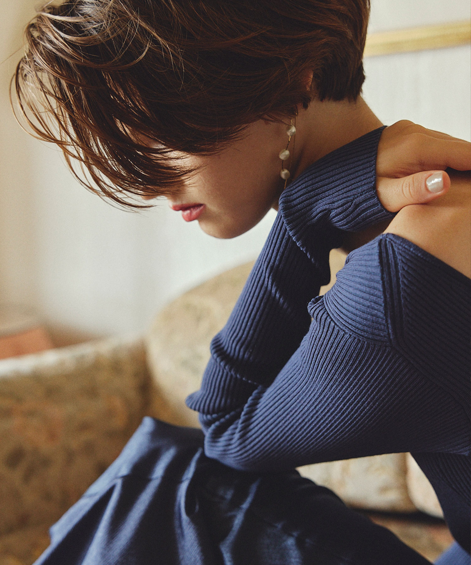 バックオープンフリルドッキングワンピース｜PETAL ONLINE（ペタル