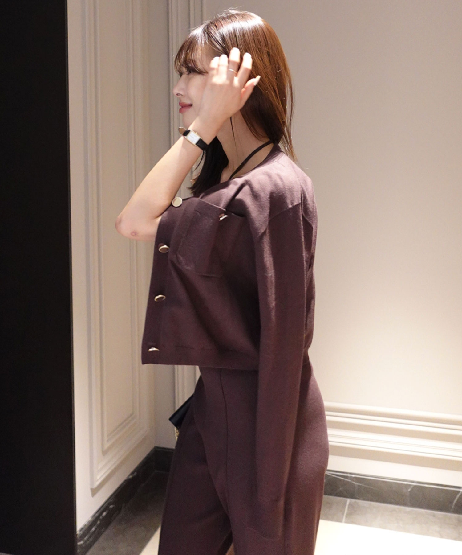 【新品】Aimeine　ニットオールインワンパンツ ニットオールインワンパンツ｜PETAL ONLINE（ペタルオンライン）