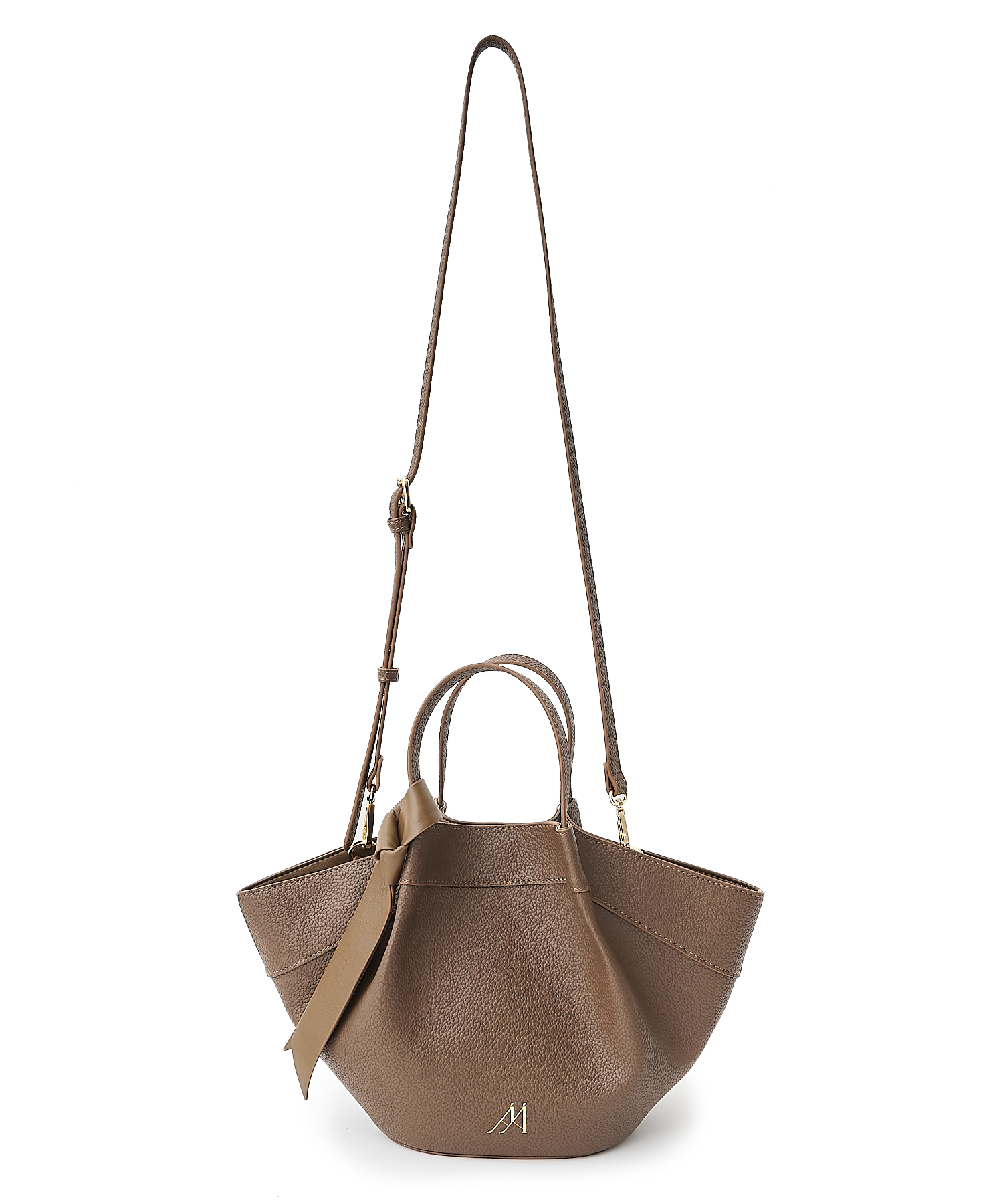 【SARA】Aimeine ベッセルシェイプビッグトートバッグ(ブラウン) ベッセルシェイプビッグトートバッグ｜PETAL ONLINE（ペタル