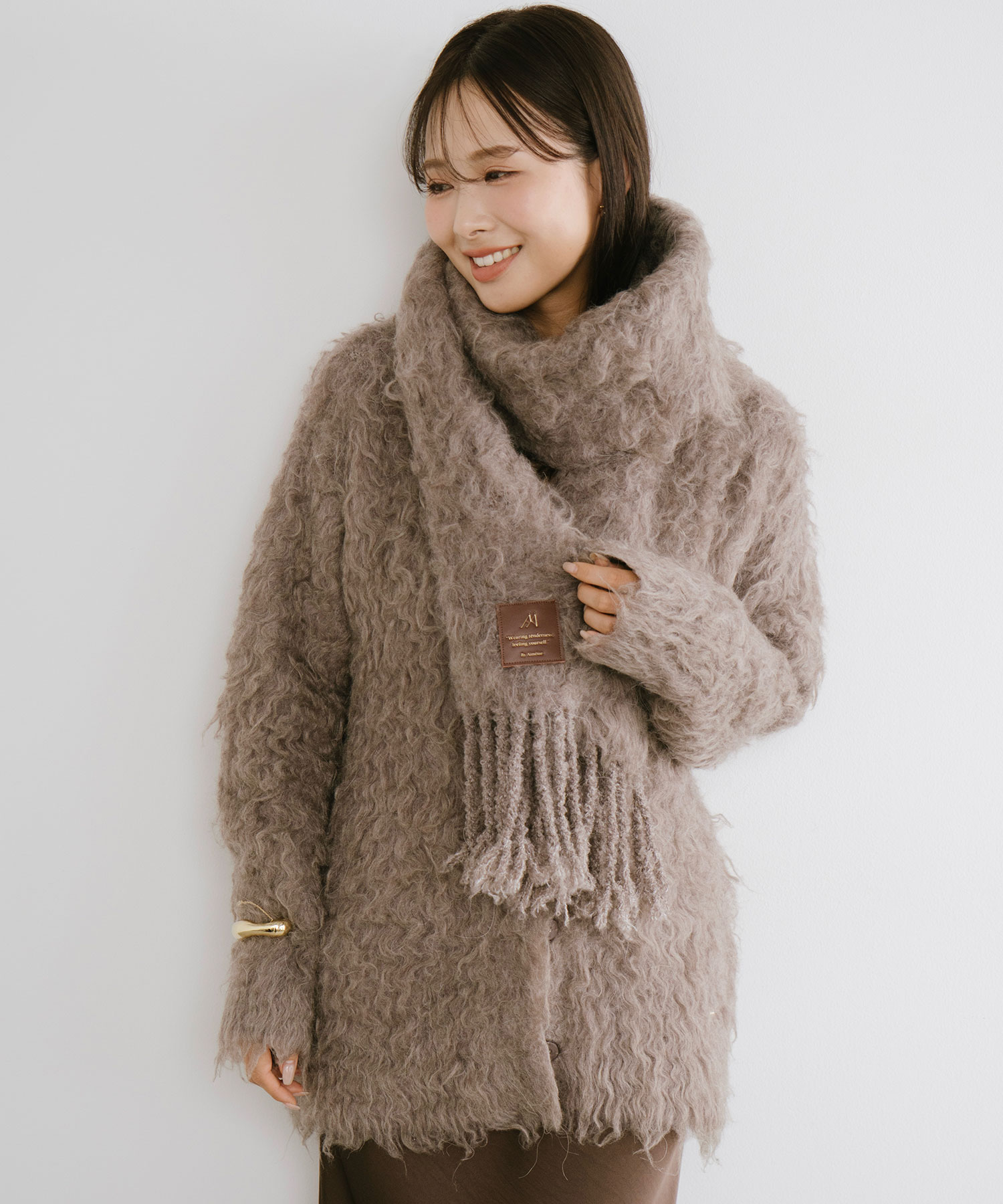 シャギーモヘヤビッグマフラー｜PETAL ONLINE（ペタルオンライン）