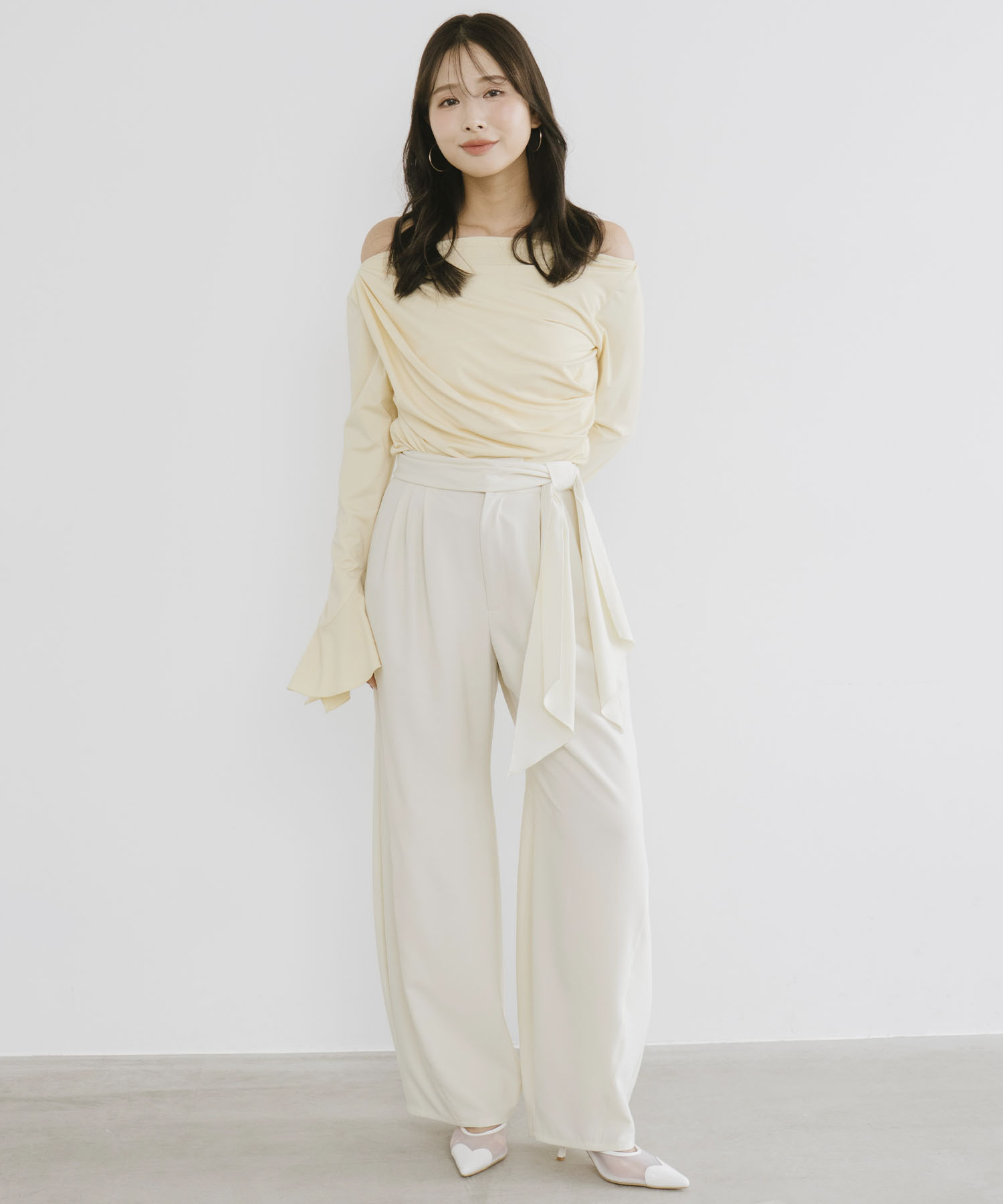 【最終価格/完売商品】Aimeine バレルリボンパンツ　Sサイズ バレルリボンパンツ｜PETAL ONLINE（ペタルオンライン）