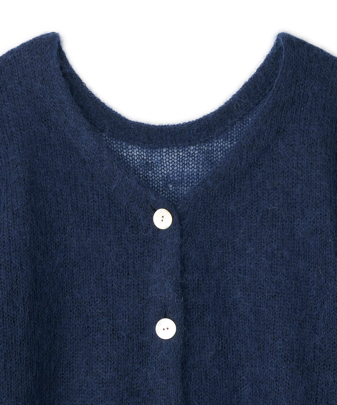 シアーモヘヤロゴ刺繍カーディガン｜PETAL ONLINE（ペタルオンライン）