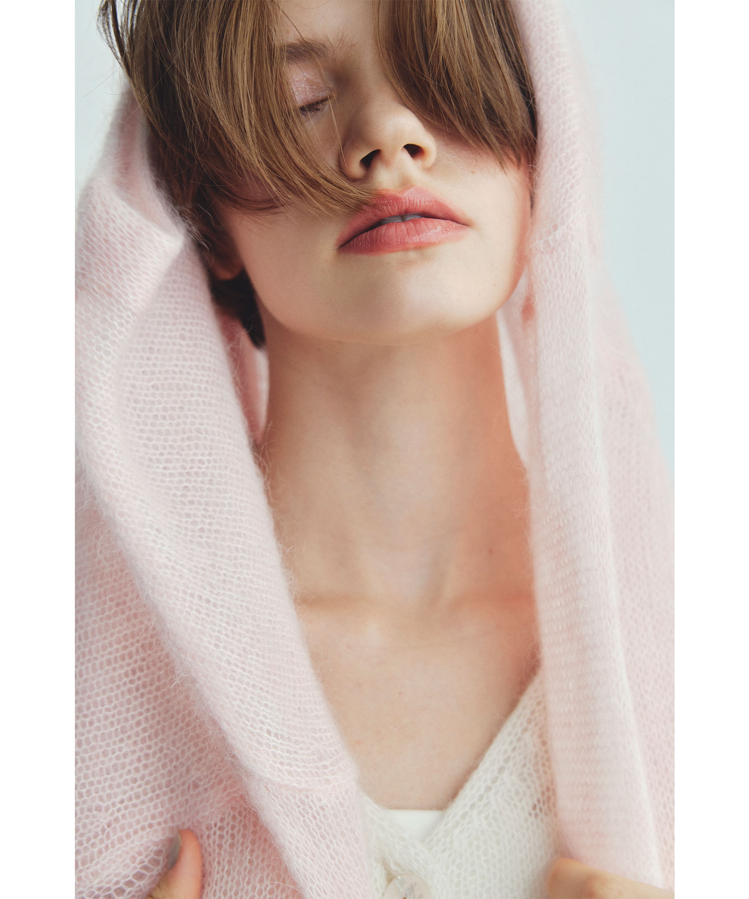 シアーモヘヤロゴ刺繍カーディガン｜PETAL ONLINE（ペタルオンライン）