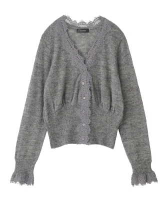 シアーモヘヤレースカーディガン｜PETAL ONLINE（ペタルオンライン）