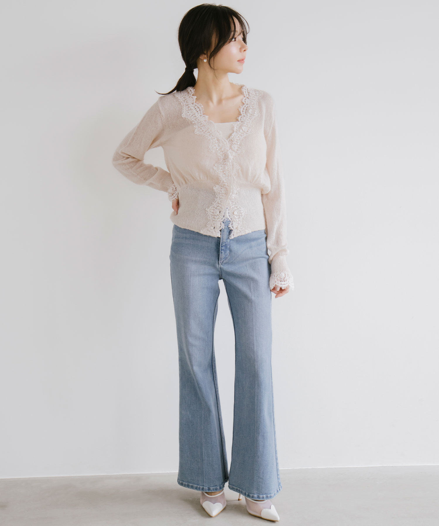 【新品未使用】Aimeine シアーモヘヤレースカーディガン エメイン 新品未使用】Aimeine シアーモヘヤレースカーディガン エメイン - メルカリ