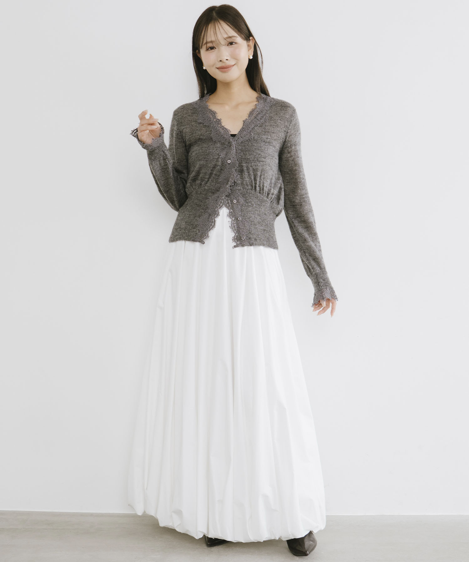 シアーモヘヤレースカーディガン｜PETAL ONLINE（ペタルオンライン）