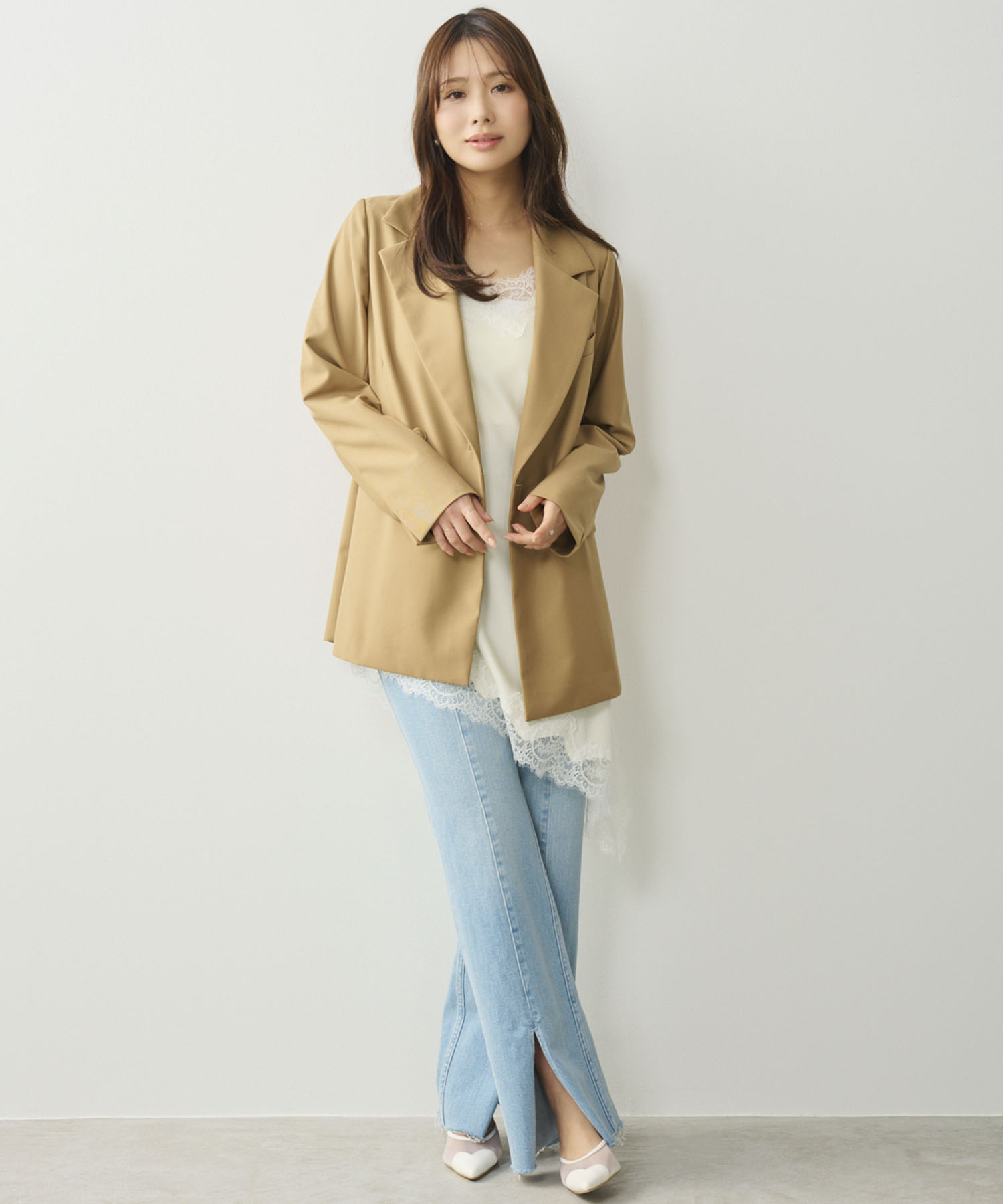 【新品未使用】バックボタンオーバージャケット　Aimeine バックボタンオーバージャケット｜PETAL ONLINE（ペタルオンライン）