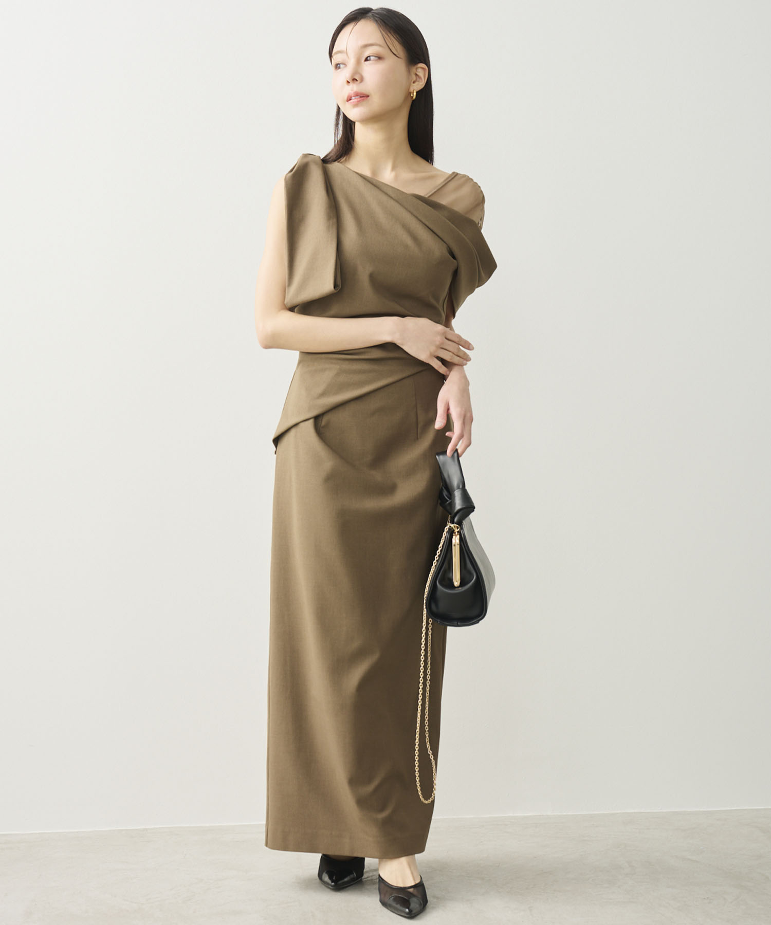 Aimeine 2wayショルダーデザインワンピース 2wayショルダーデザインワンピース｜PETAL ONLINE（ペタルオンライン）