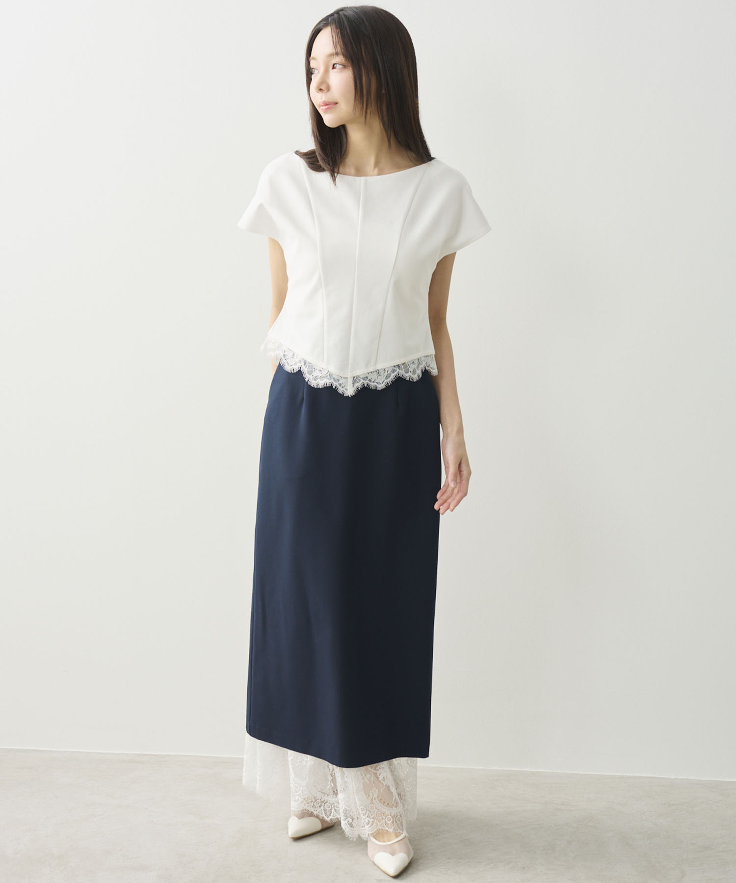 レースポインテッドヘムトップス｜PETAL ONLINE（ペタルオンライン）