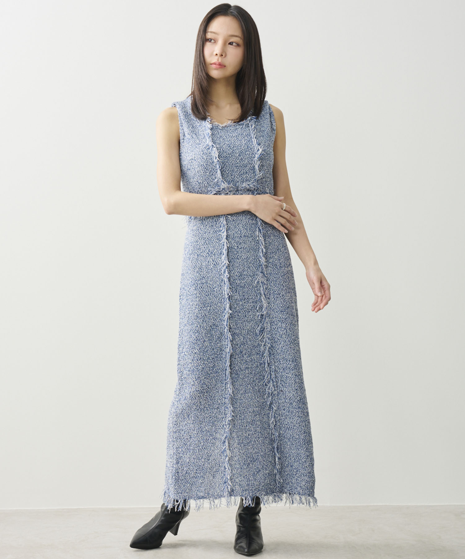 Aimeine即完売フリンジニットワンピース フリンジニットワンピース｜PETAL ONLINE（ペタルオンライン）